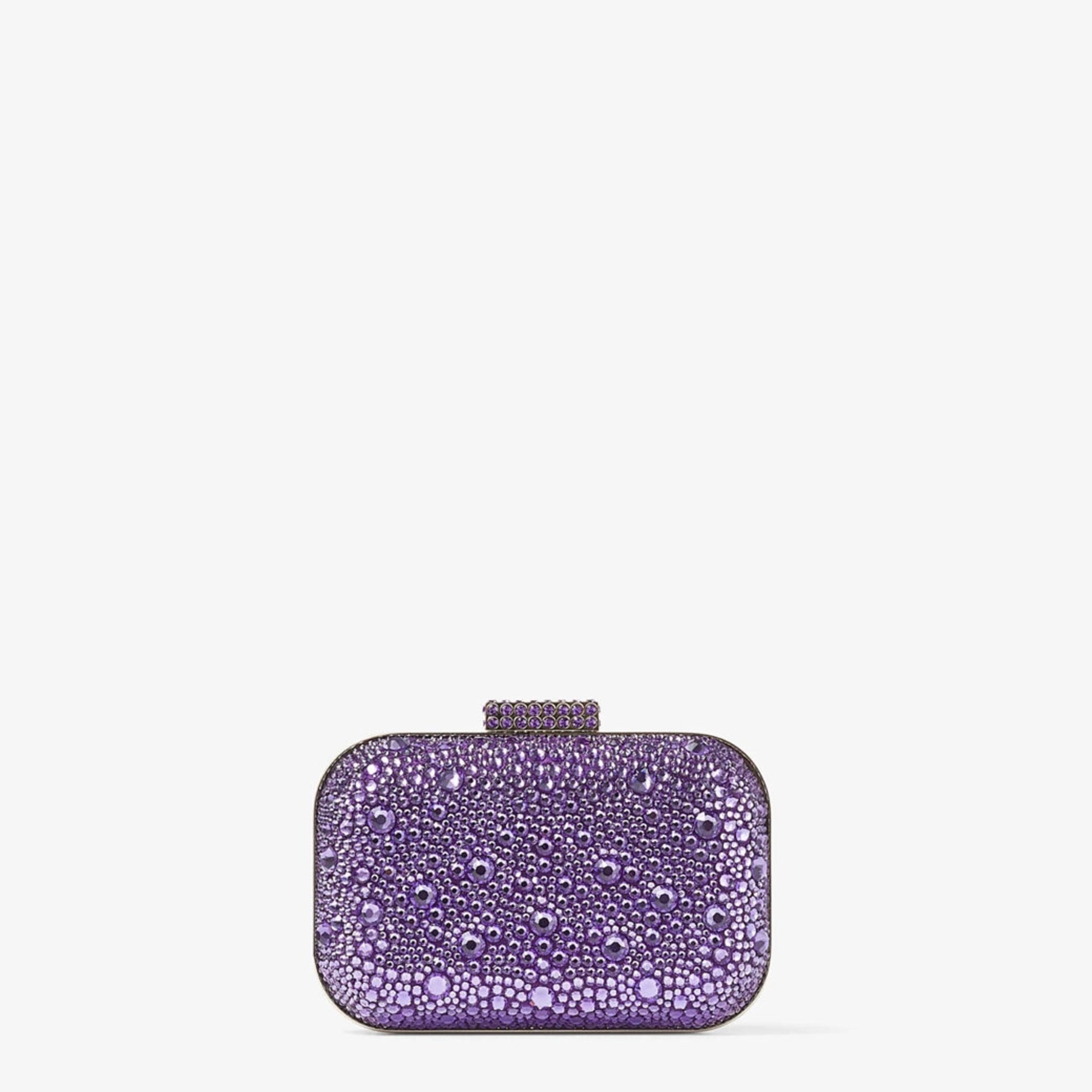 Micro Cloud
Cassis Satin Mini Bag with Hotfix Crystals - 1
