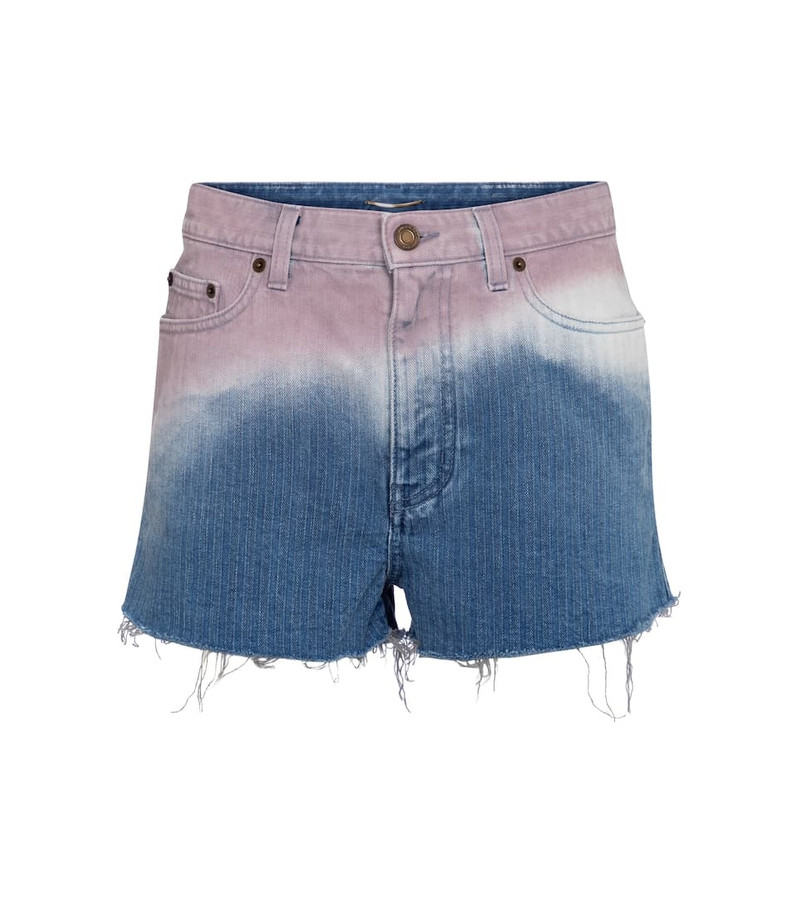 Tie-dye denim shorts - 1