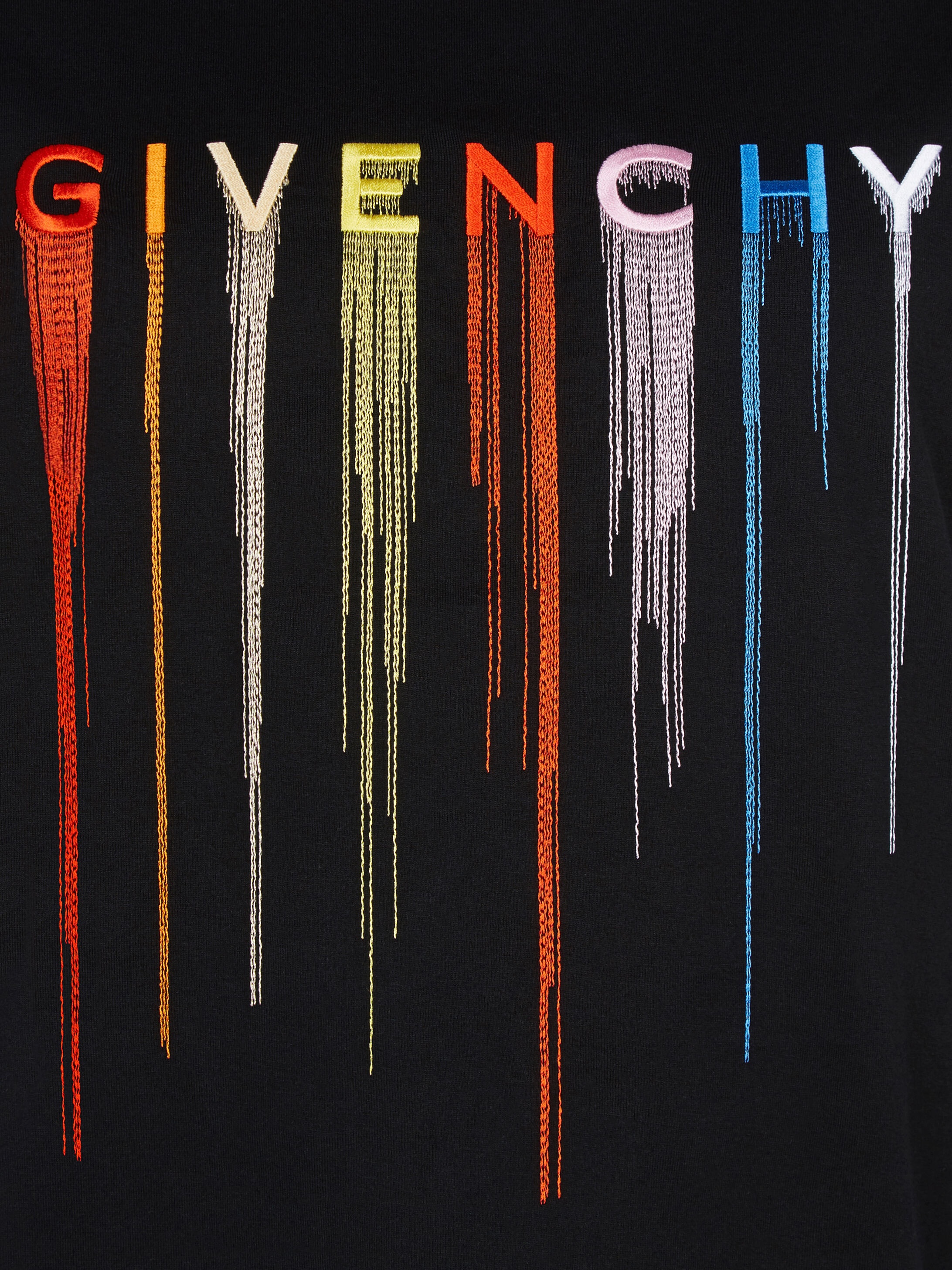 GIVENCHY multicolored embroidered slim fit t-shirt - 5