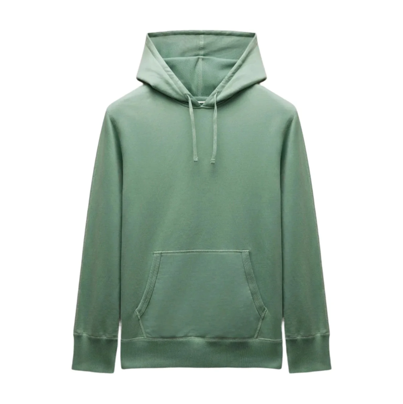 Midweight Terry Slim Pullover Hoodie Sage - 1