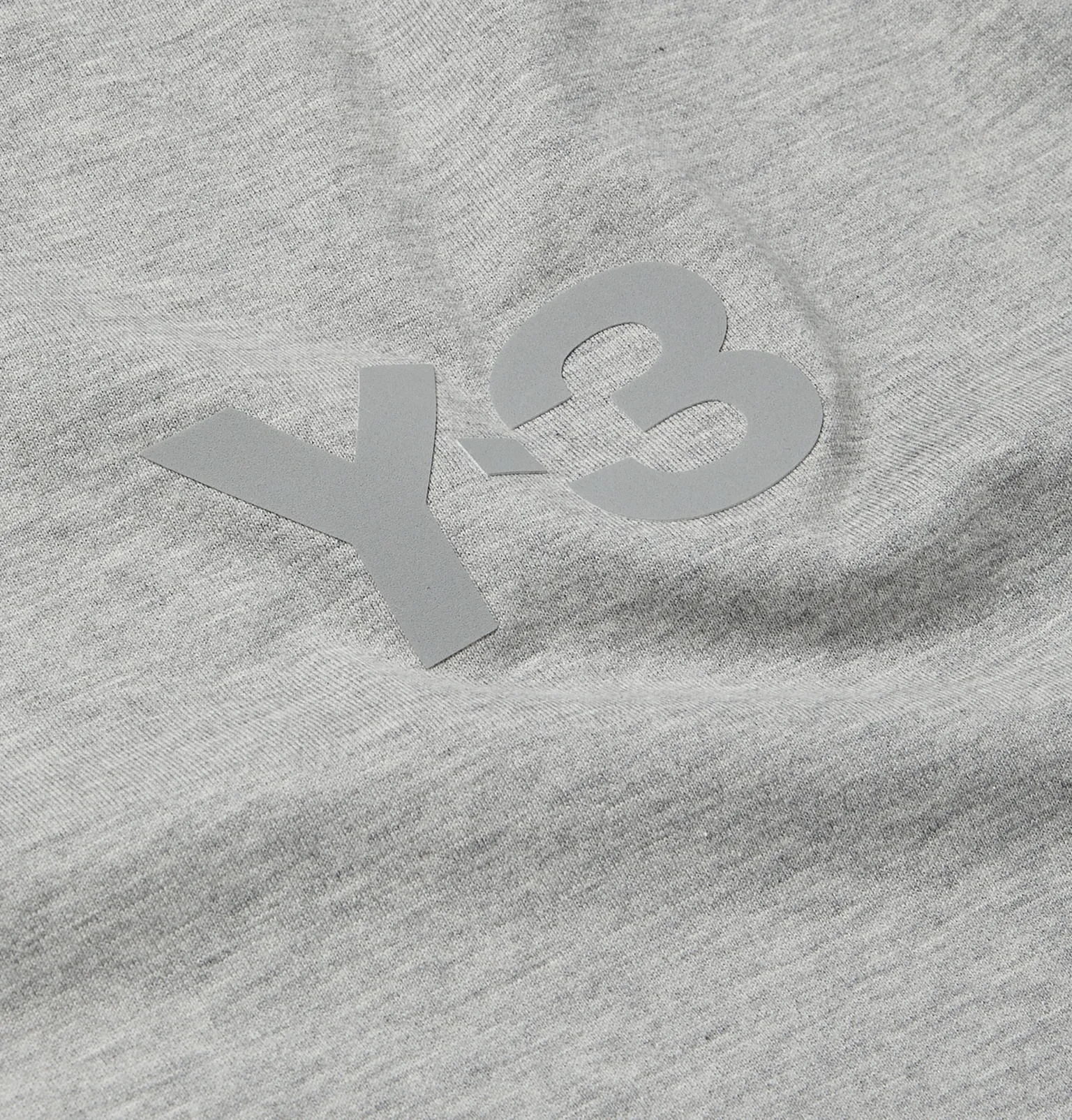 Logo-Print Mélange Cotton-Jersey T-Shirt - 3