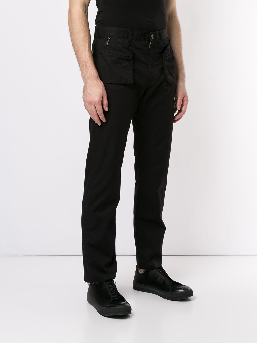 zipped pockets trousers - 3