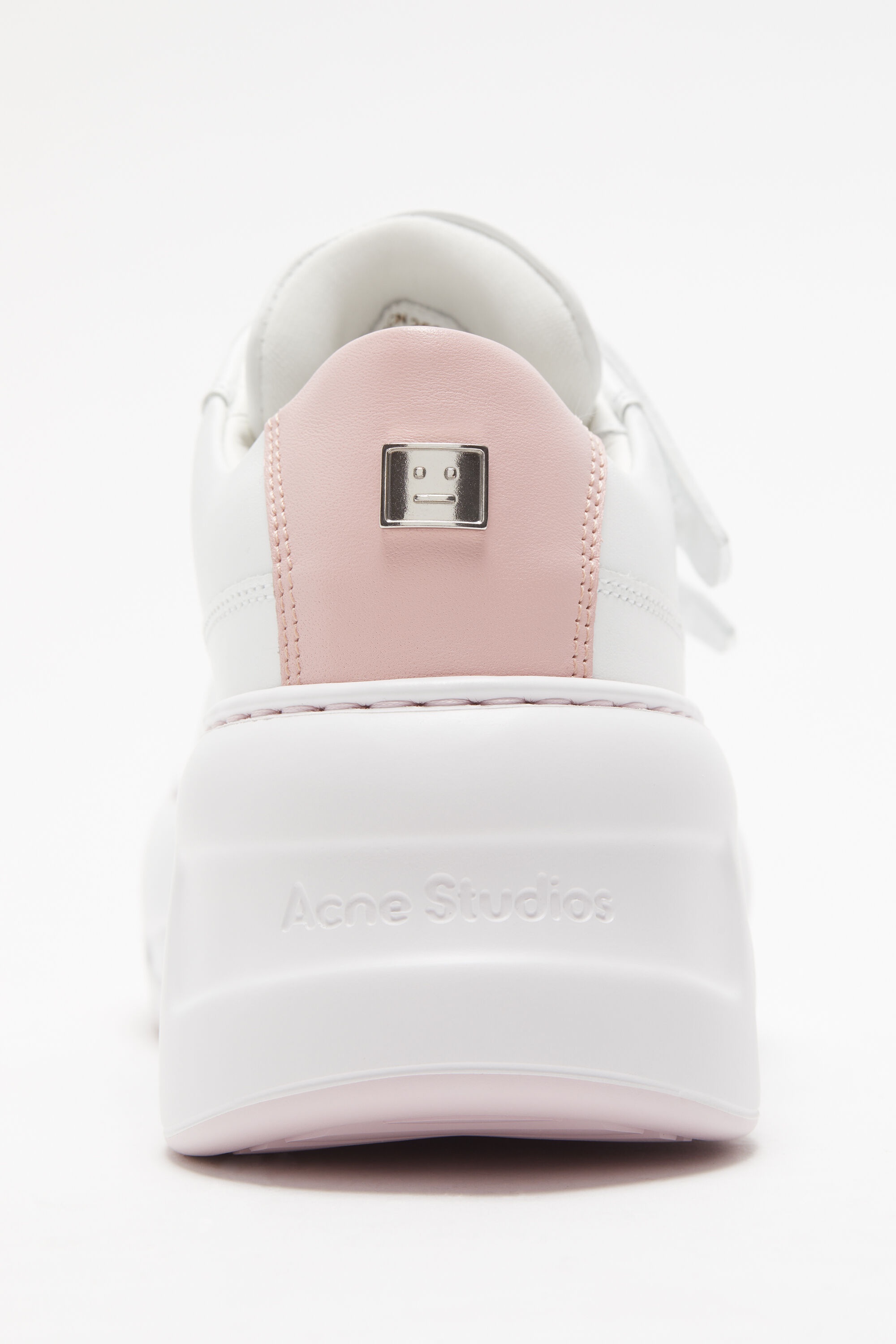 Velcro strap platform sneakers - Optic white/pink - 3
