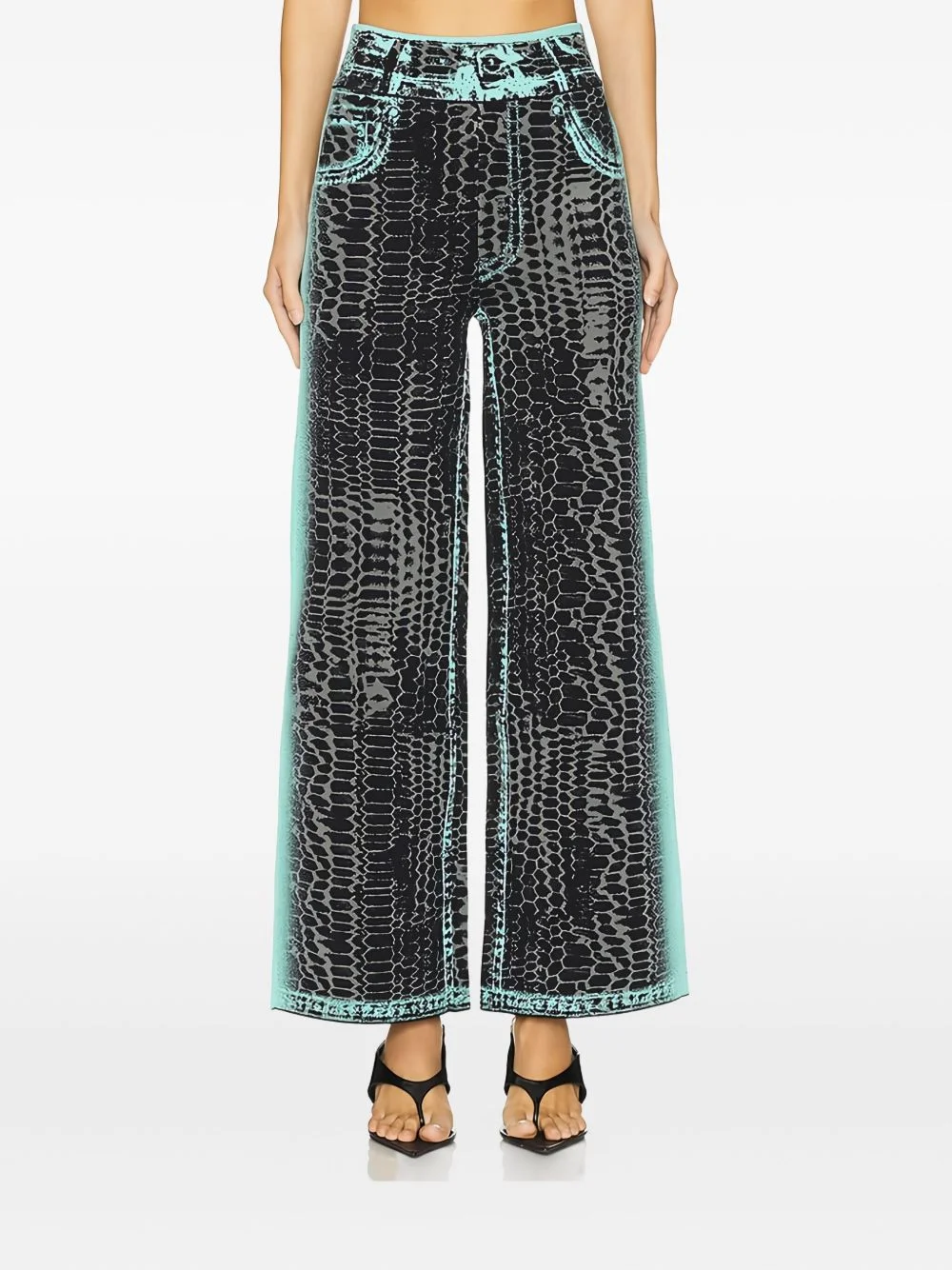 patterned trousers - 1