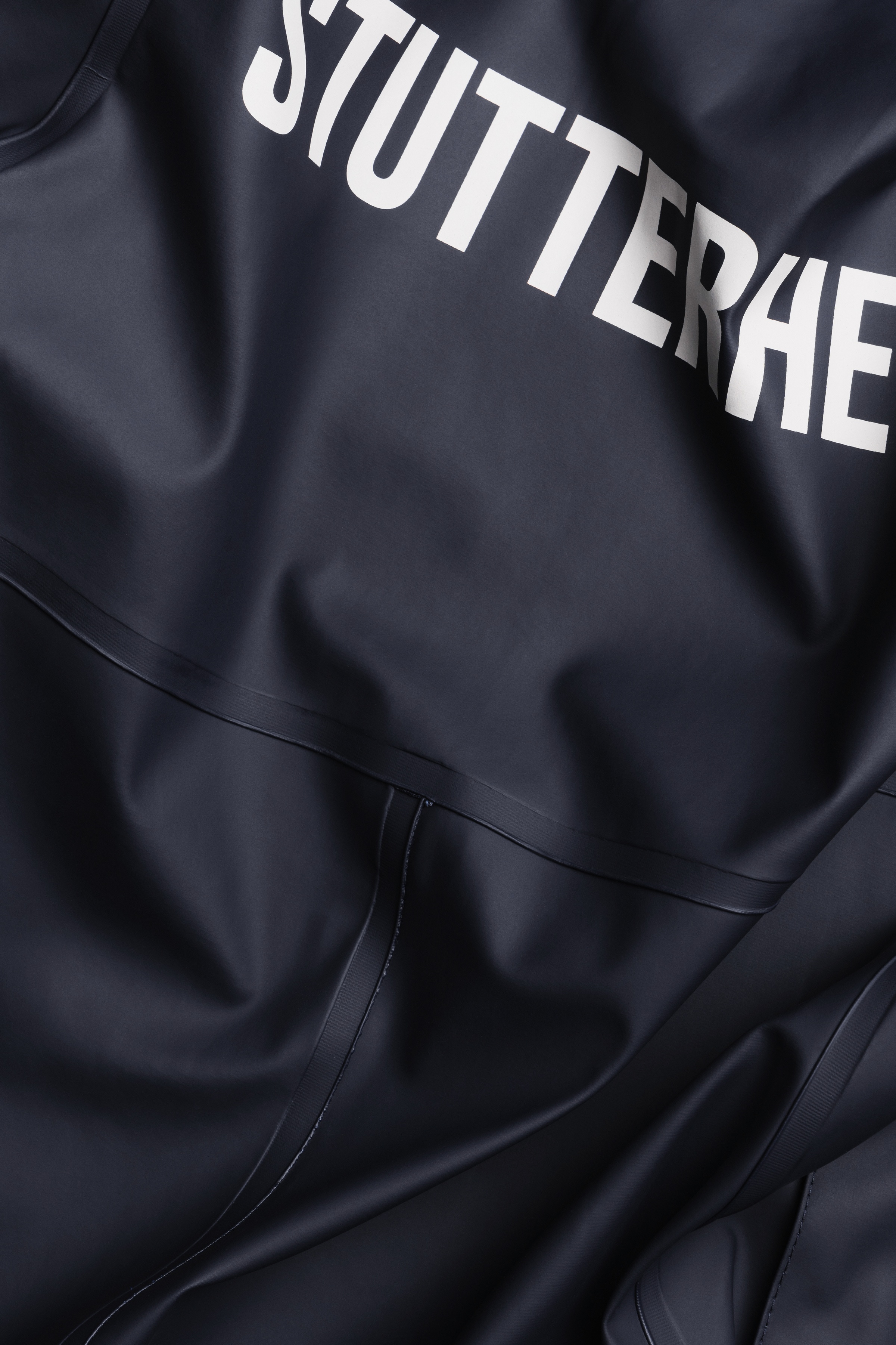 Stockholm Long Print Raincoat Navy - 9