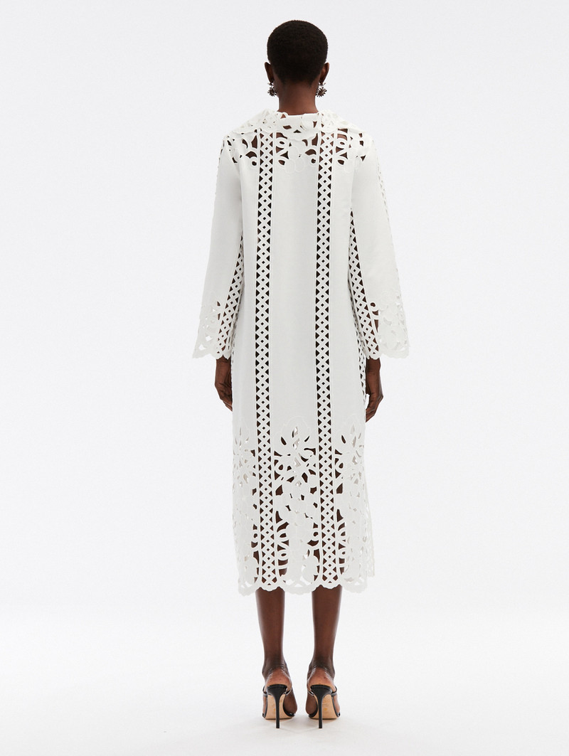 Oscar de la Renta FLORAL TRELLIS GUIPURE TUNIC outlook