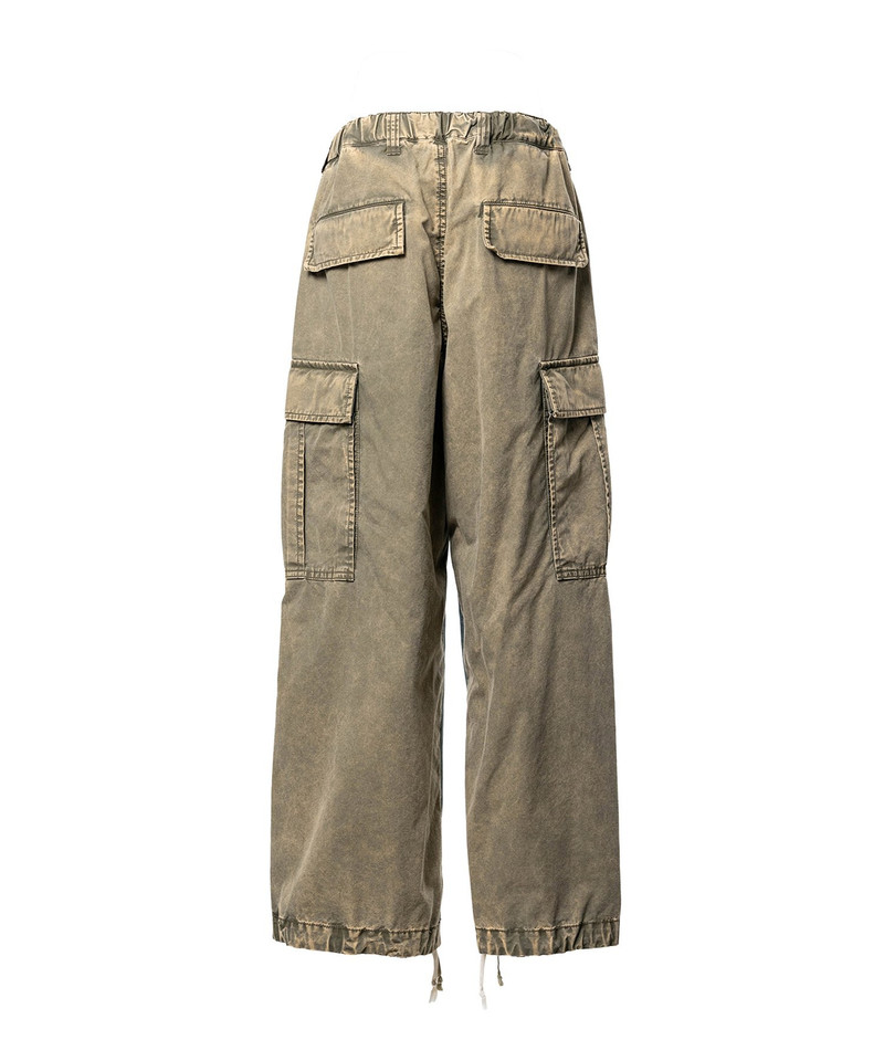 Front Back Combined Denim Pants 13