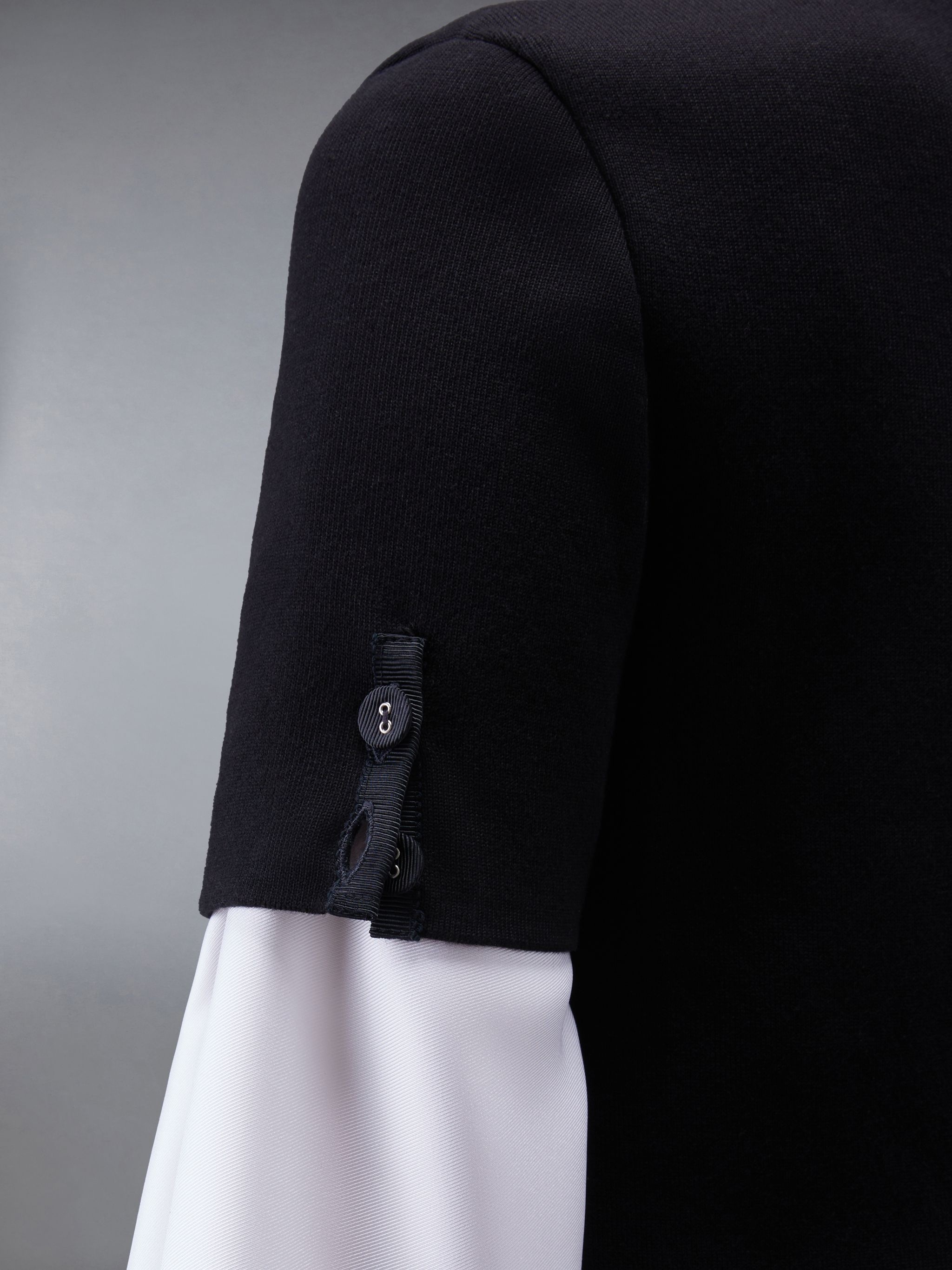 pearl-embellished bow-detail dress - 5
