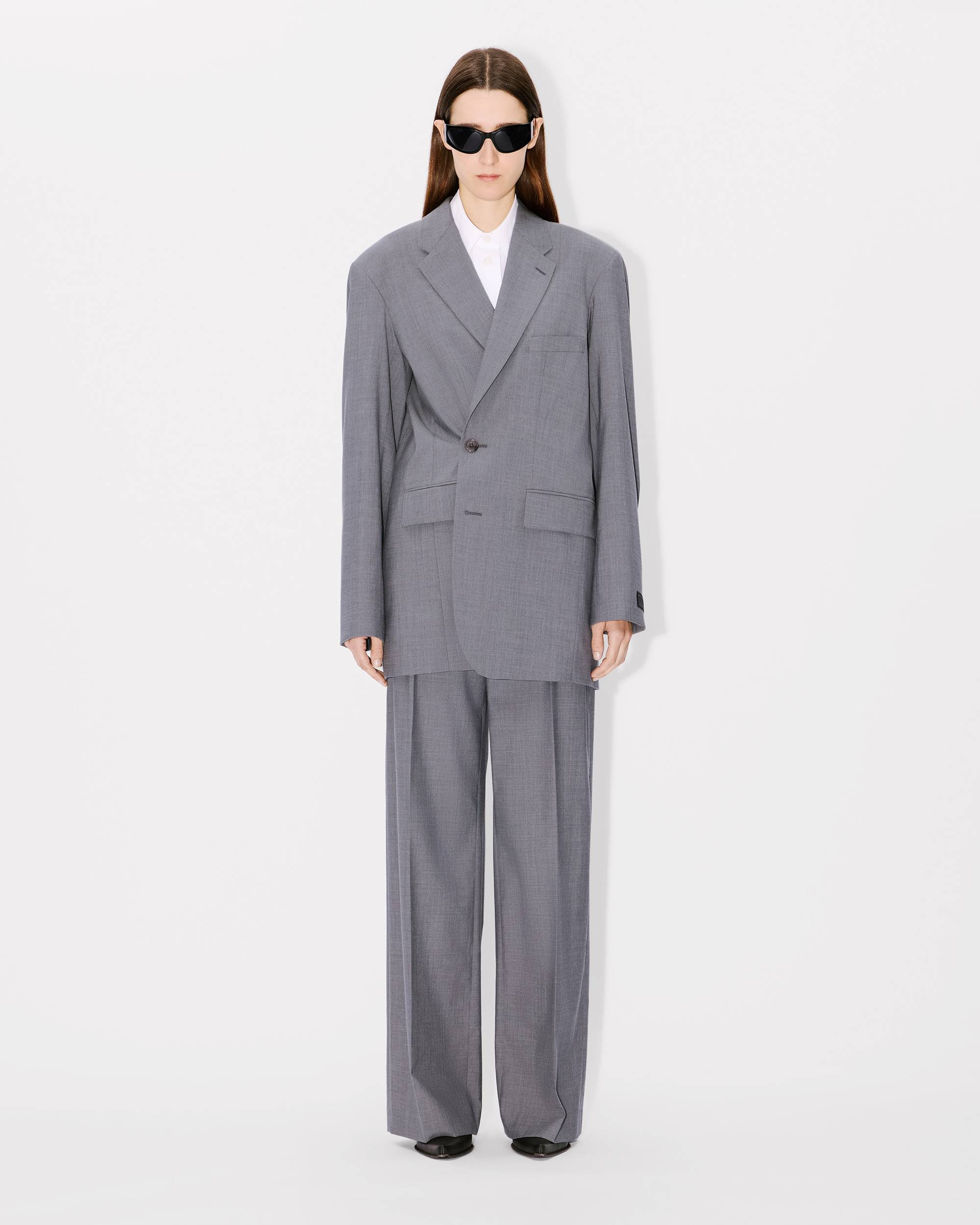 Wool wide pants - 3