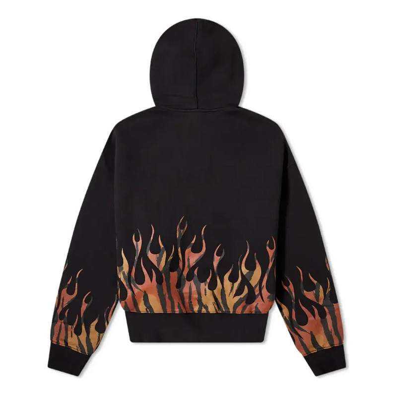 Palm Angels Palm Angels Tiger Flames Popover Hoodie 'Black Orange' PMBB058E20FLE0011020 outlook