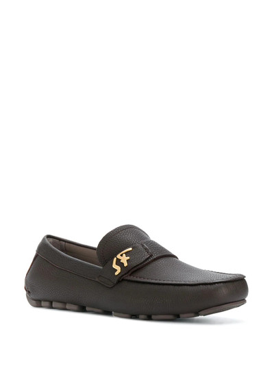 Salvatore Ferragamo signature round toe loafers outlook