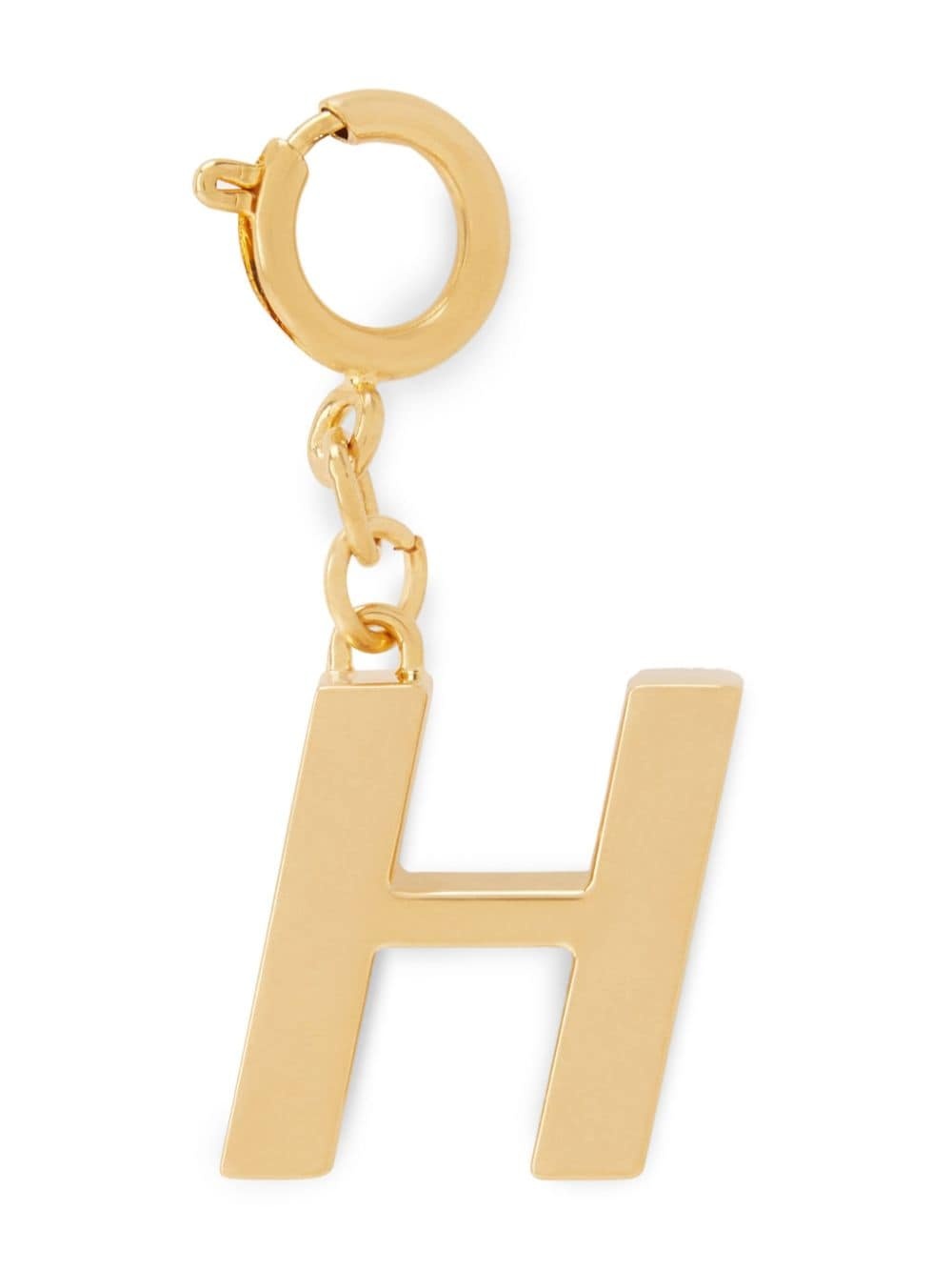 Alphabet H polished-finish keyring - 1