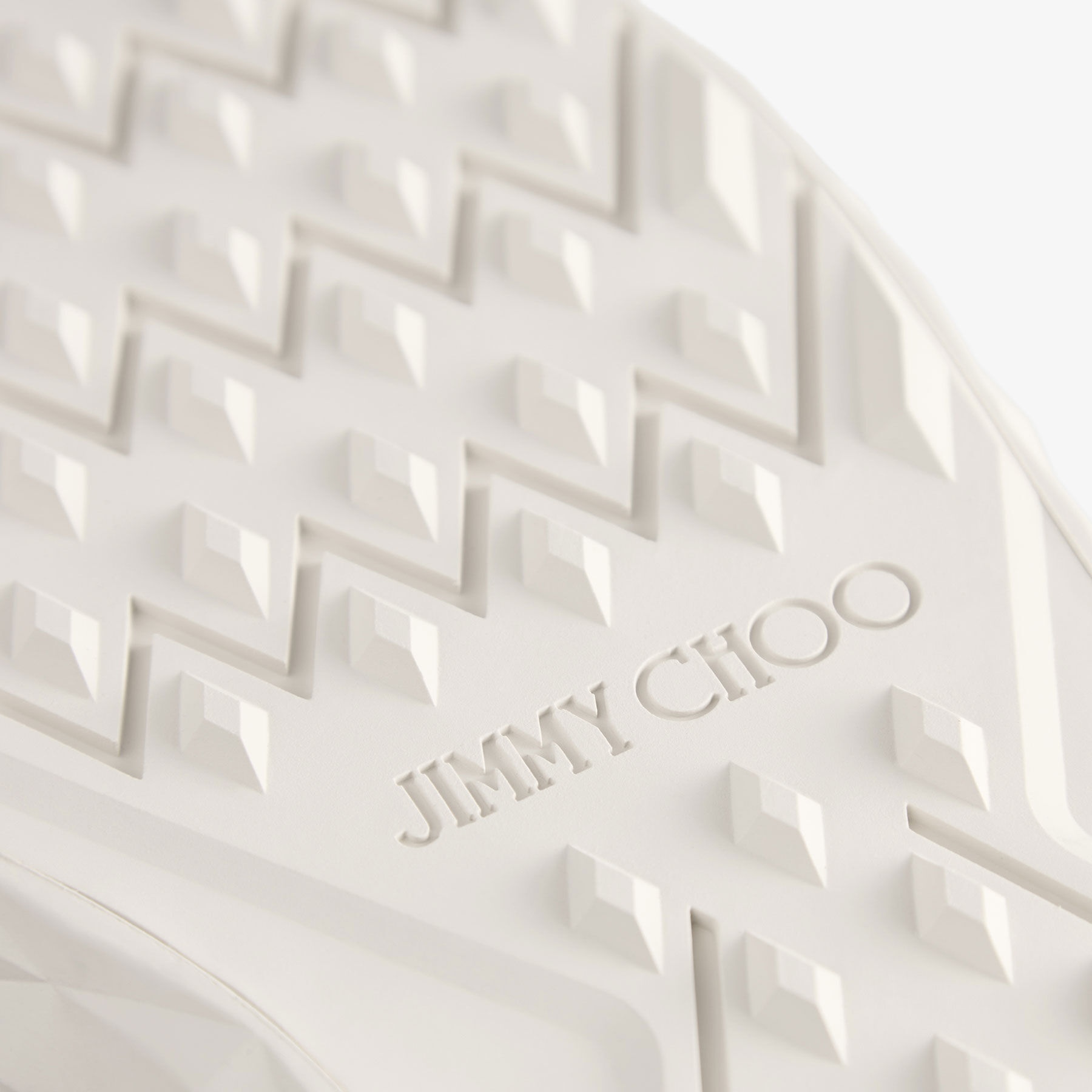 Jimmy Choo / Malbon 2.0 Diamond M
Men's Latte Leather and Malbon Green Trainers with Detachable Kilt - 5