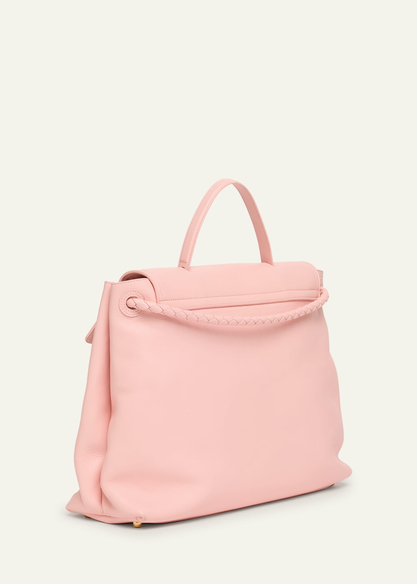 Andiamo Large Leather Top-Handle Bag - 3