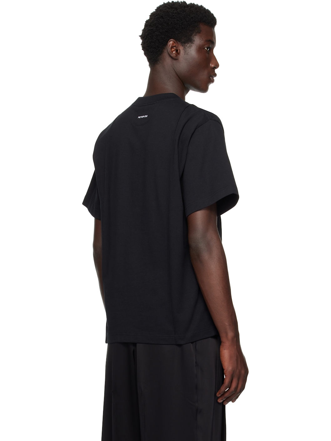 Black Creased Oversized T-shirt - 3