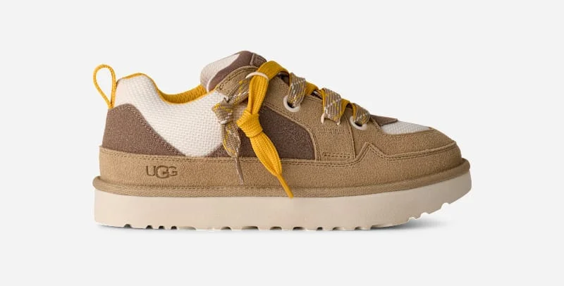 ® Men's Lo Lowmel Suede/Recycled Materials/Textile Shoes in Mustard Seed/Summer Wheat - 1