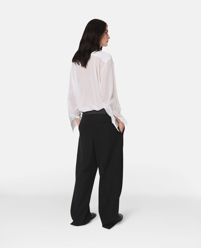 Wide Leg Tuxedo Trousers 4