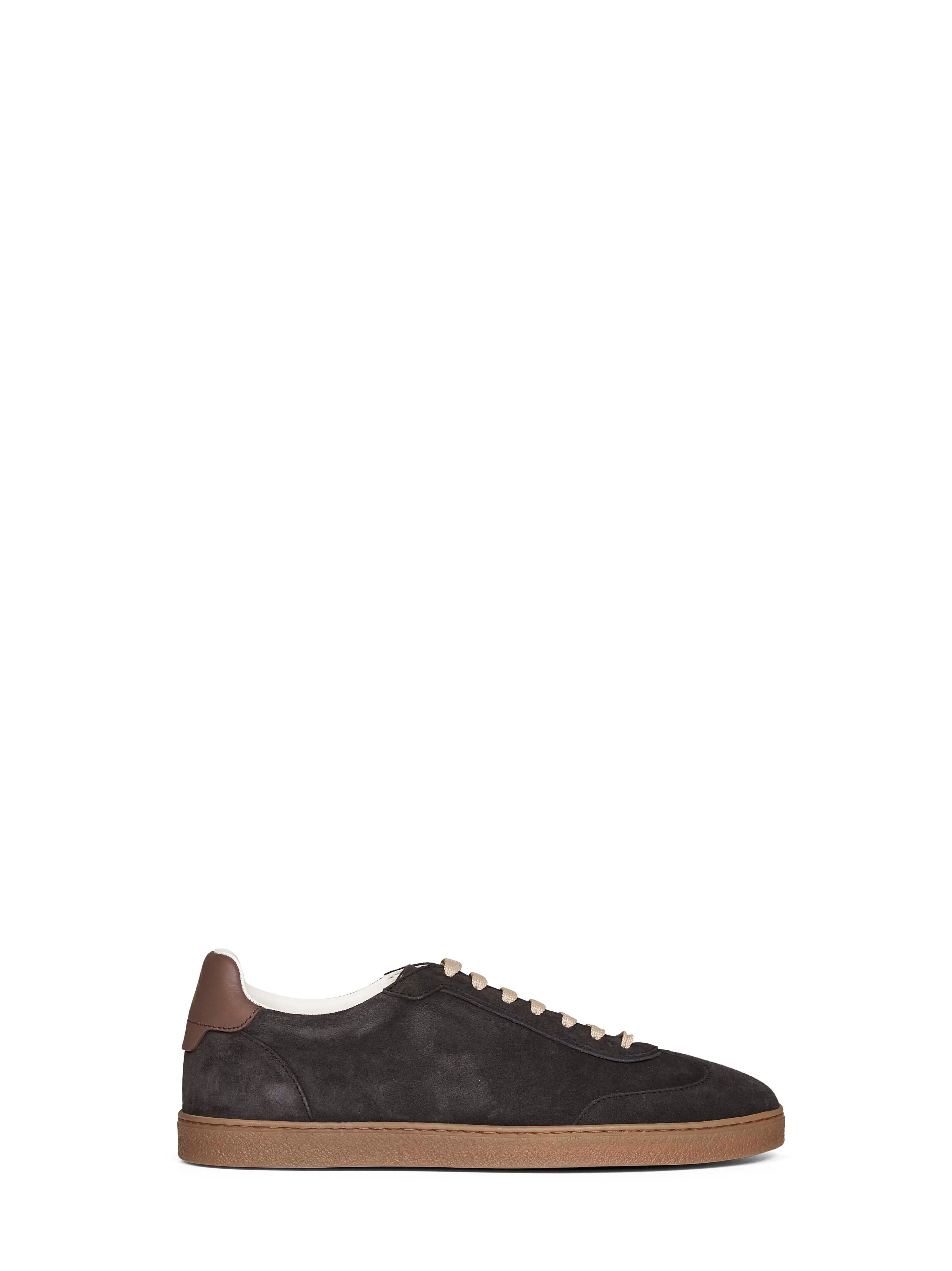 Brunello Cucinelli Men Pepper Suede Sneakers - 1