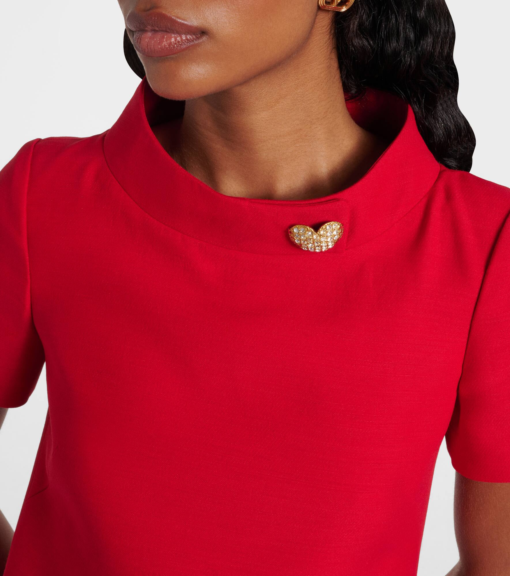 Embellished wool and silk minidress - 4