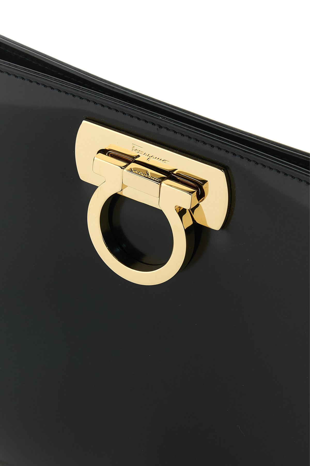 Black leather clutch - 4