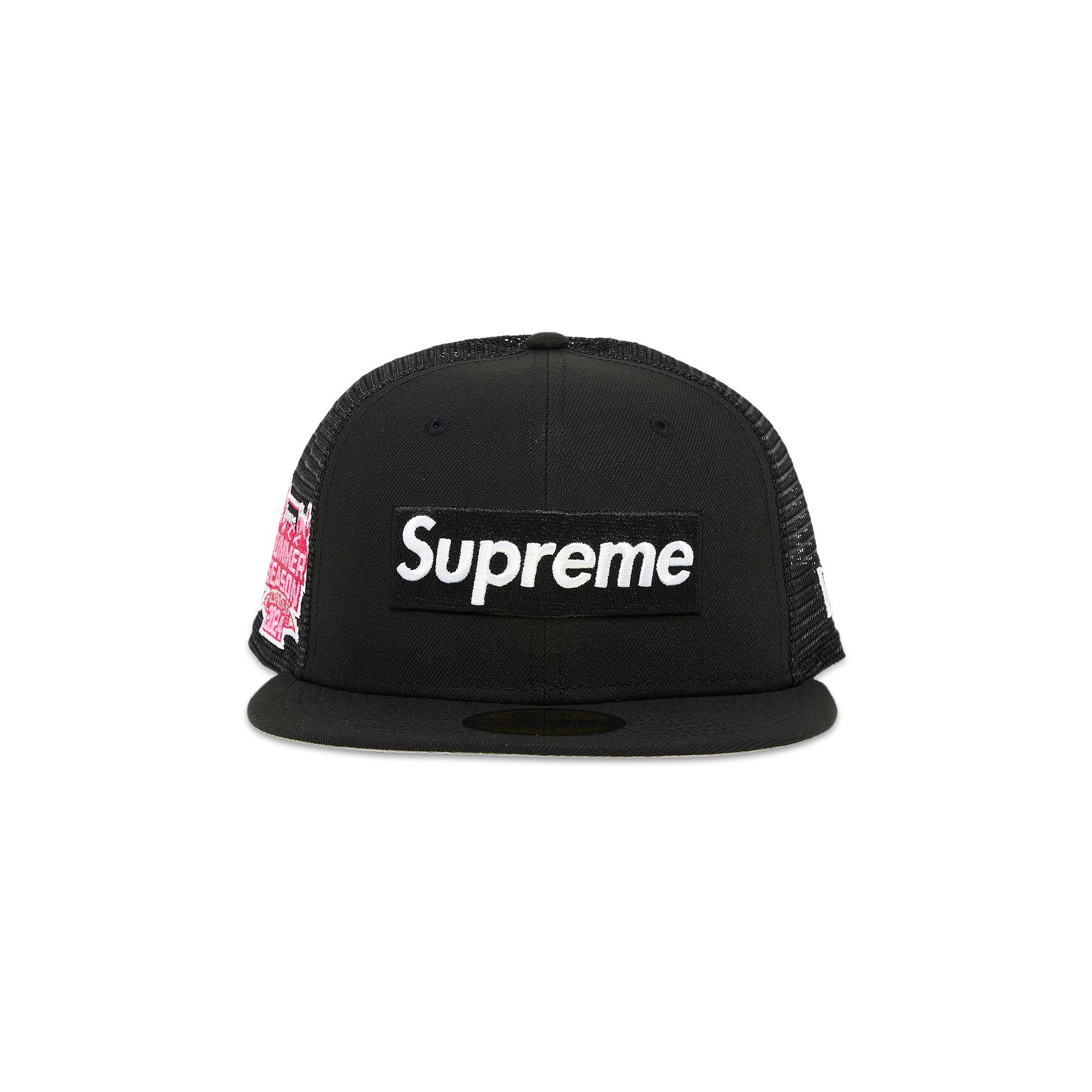 Supreme Box Logo Mesh Back New Era 'Black' - 1