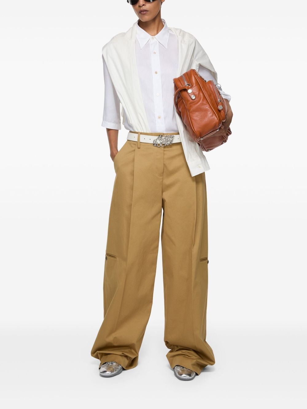 twill tailored trousers - 3
