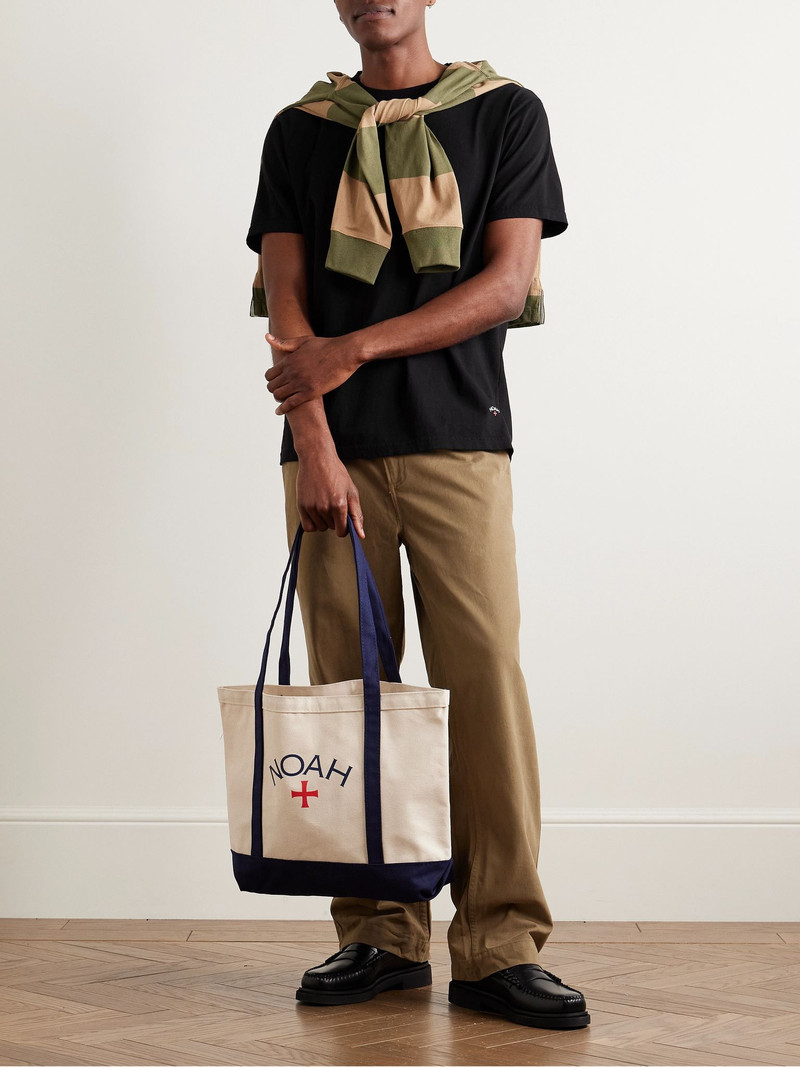 Noah Logo-Print Recycled Cotton-Jersey T-Shirt Black outlook