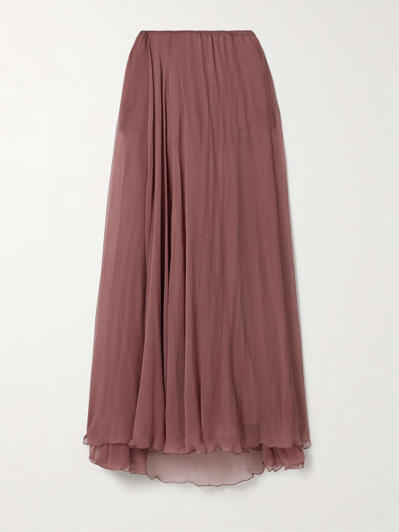 Silk-crepon maxi skirt - 1