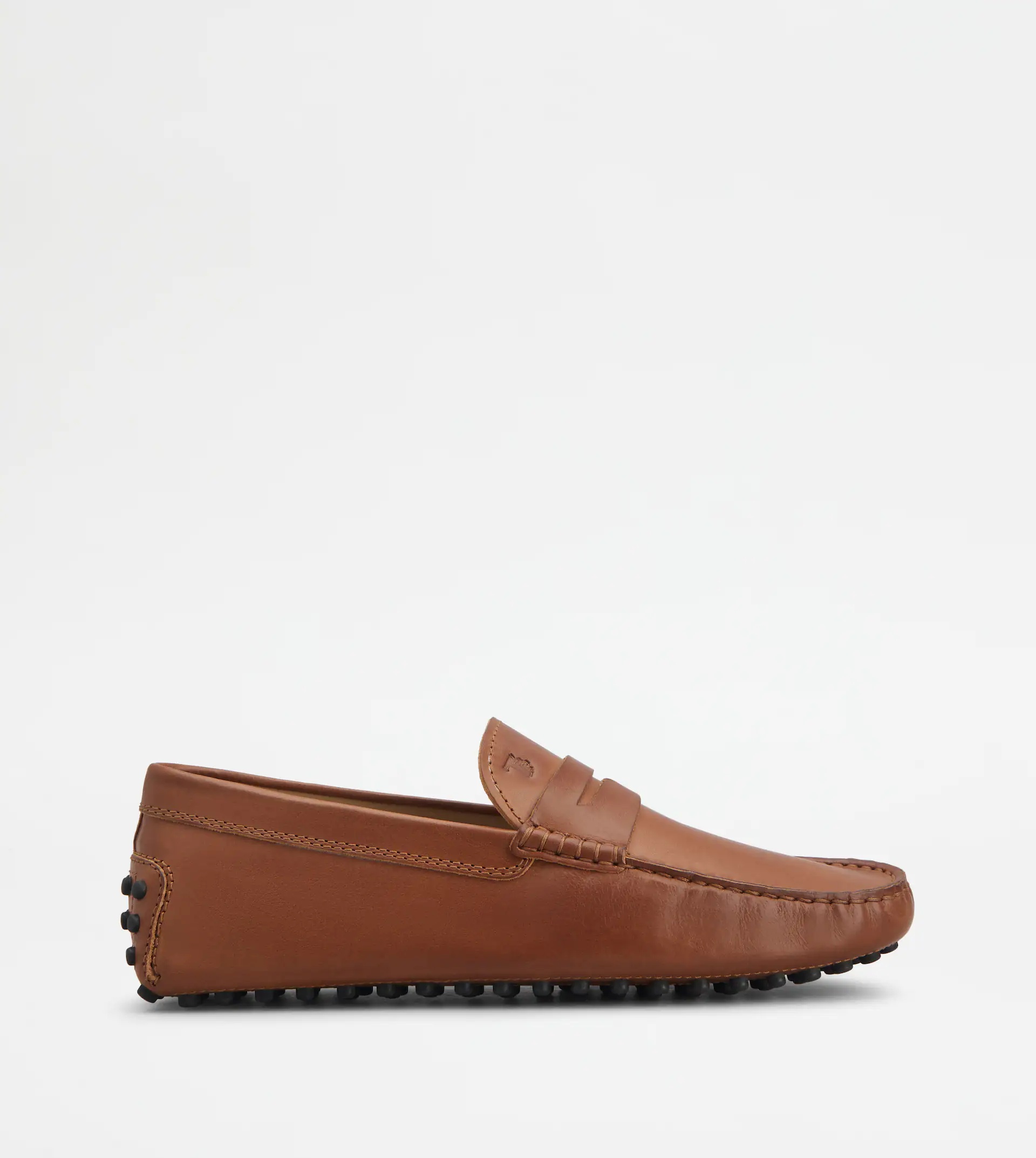 GOMMINO DRIVING SHOES IN LEATHER - BROWN - 1