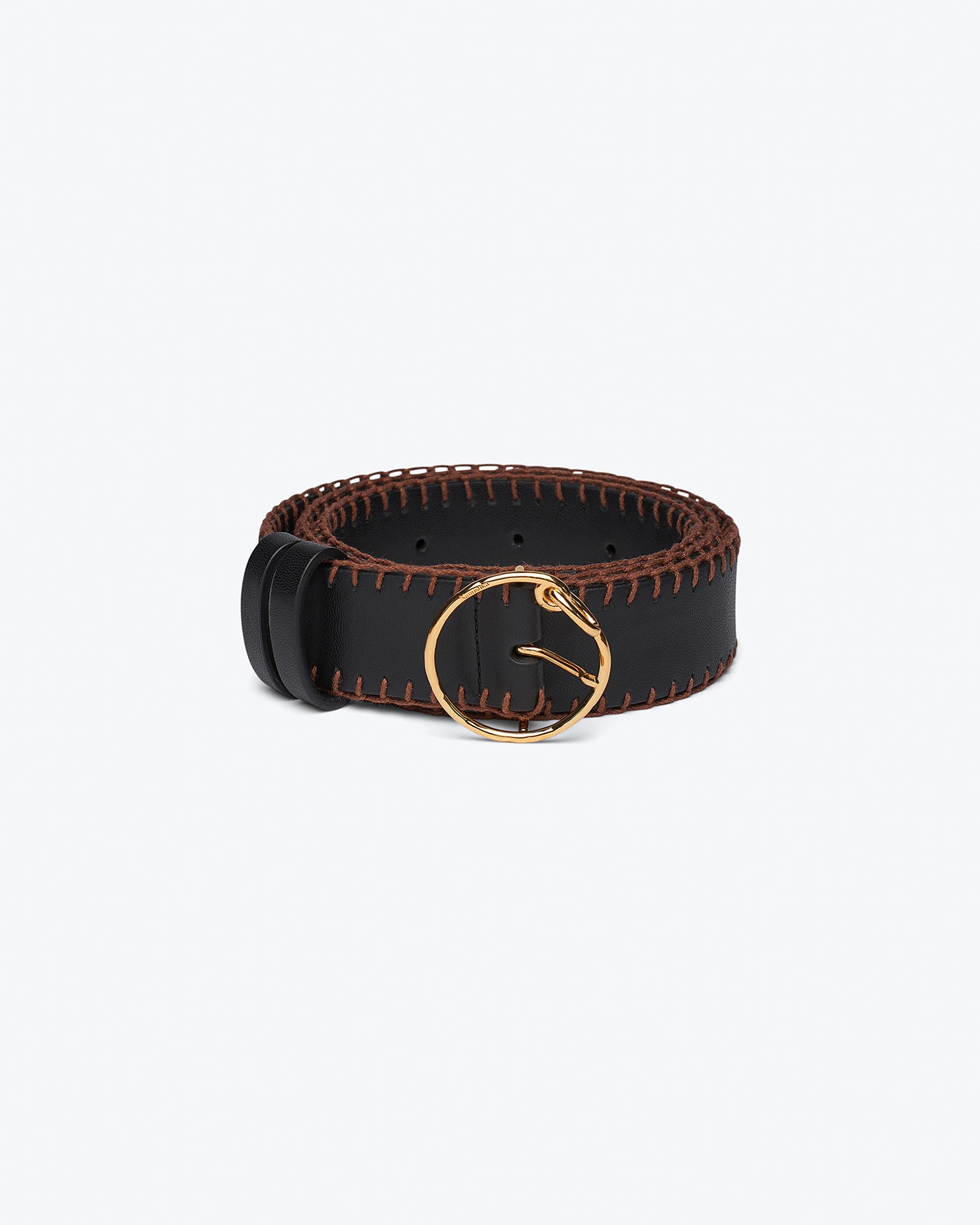 MAIRA - Vegan leather belt - Black - 1