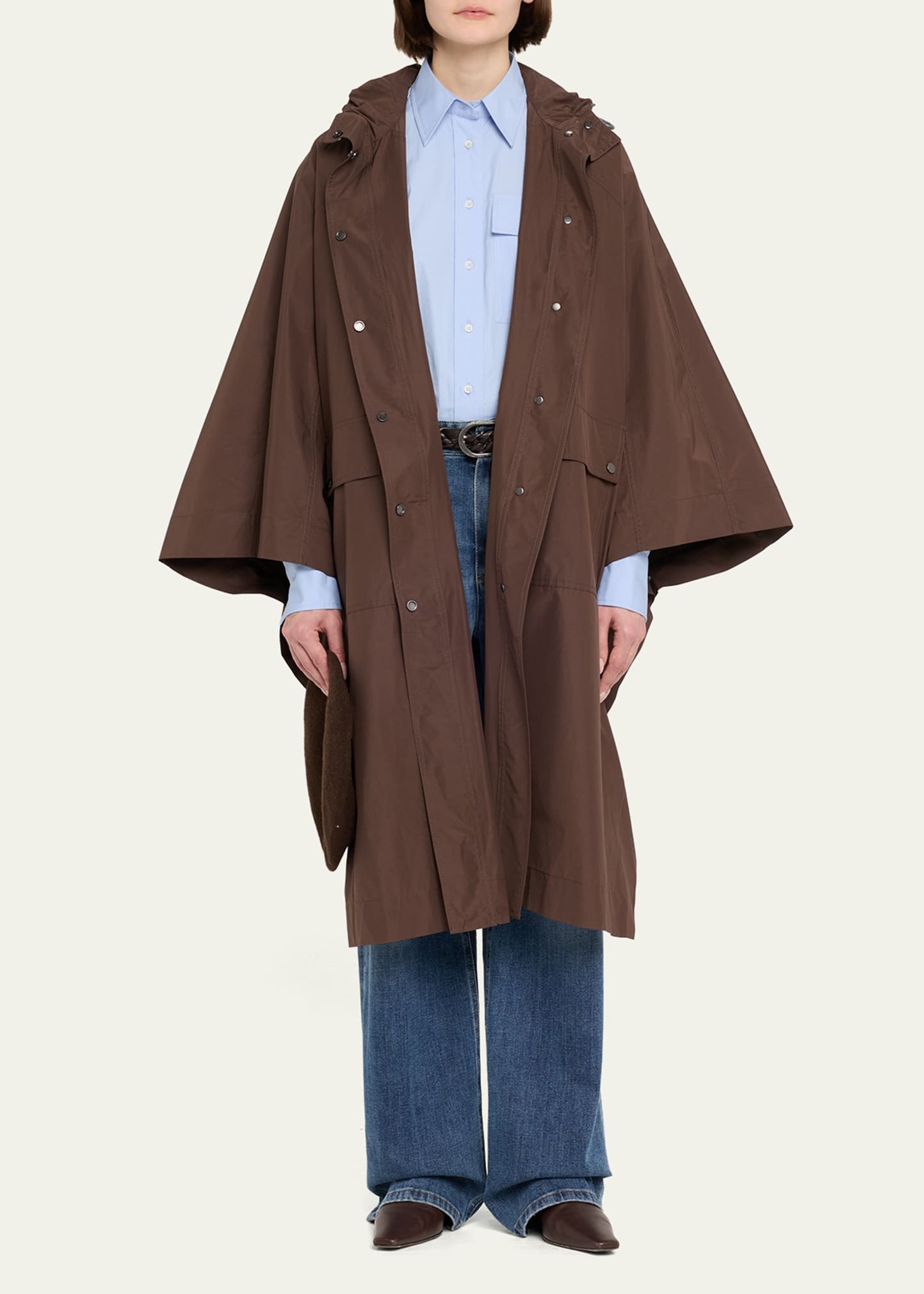 Hooded Water-Resistant Taffeta Jacket - 2