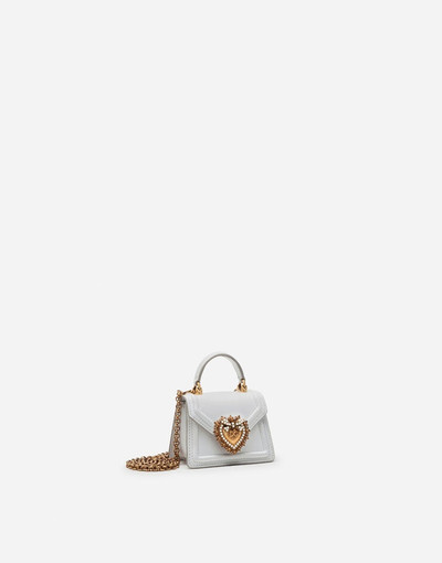 Dolce & Gabbana Devotion micro bag in plain calfskin outlook