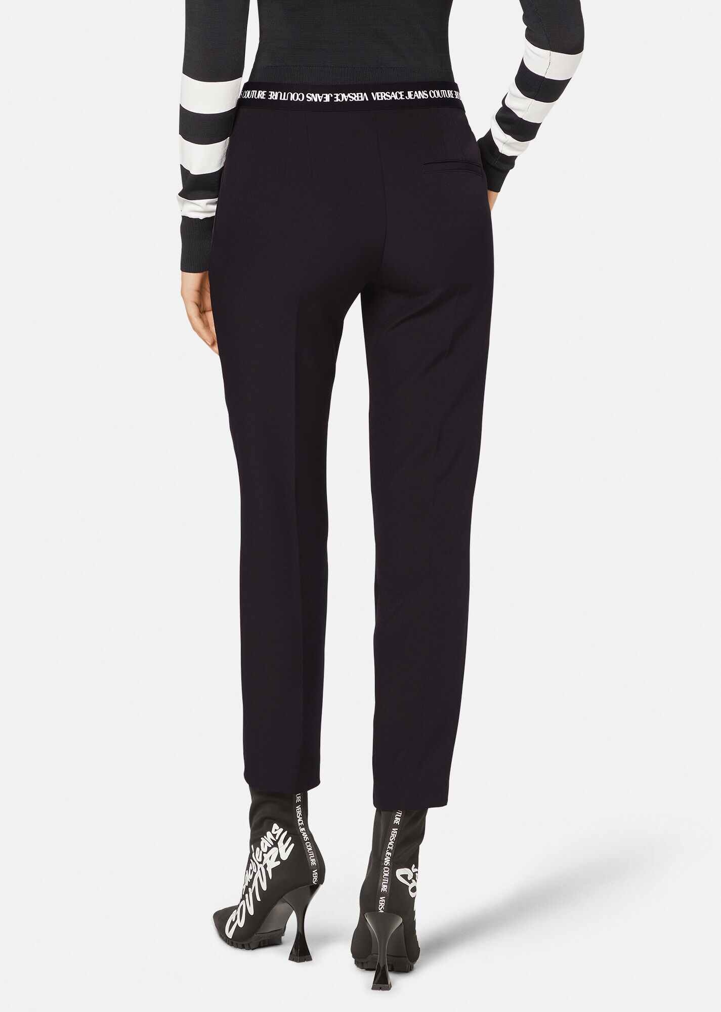 V-Emblem Tailored Pants - 4