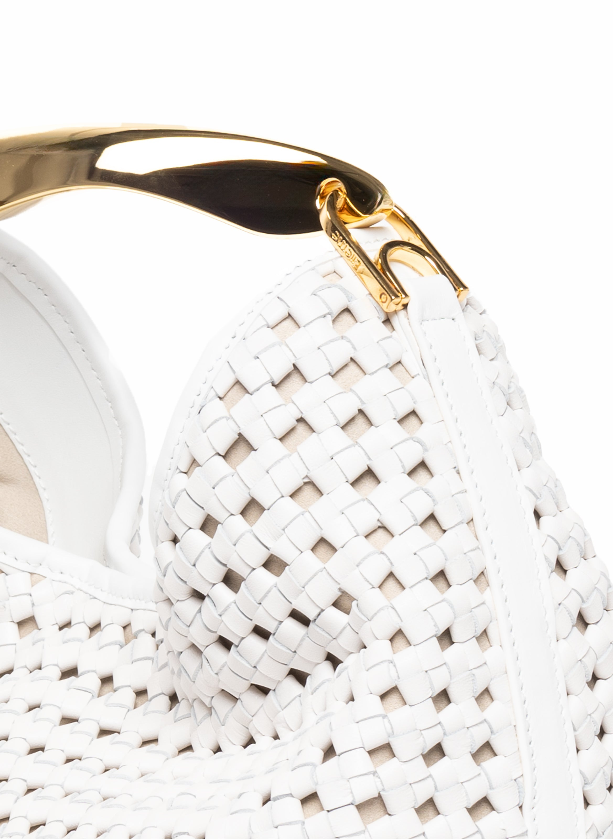 Boomerang Woven Leather White - 5