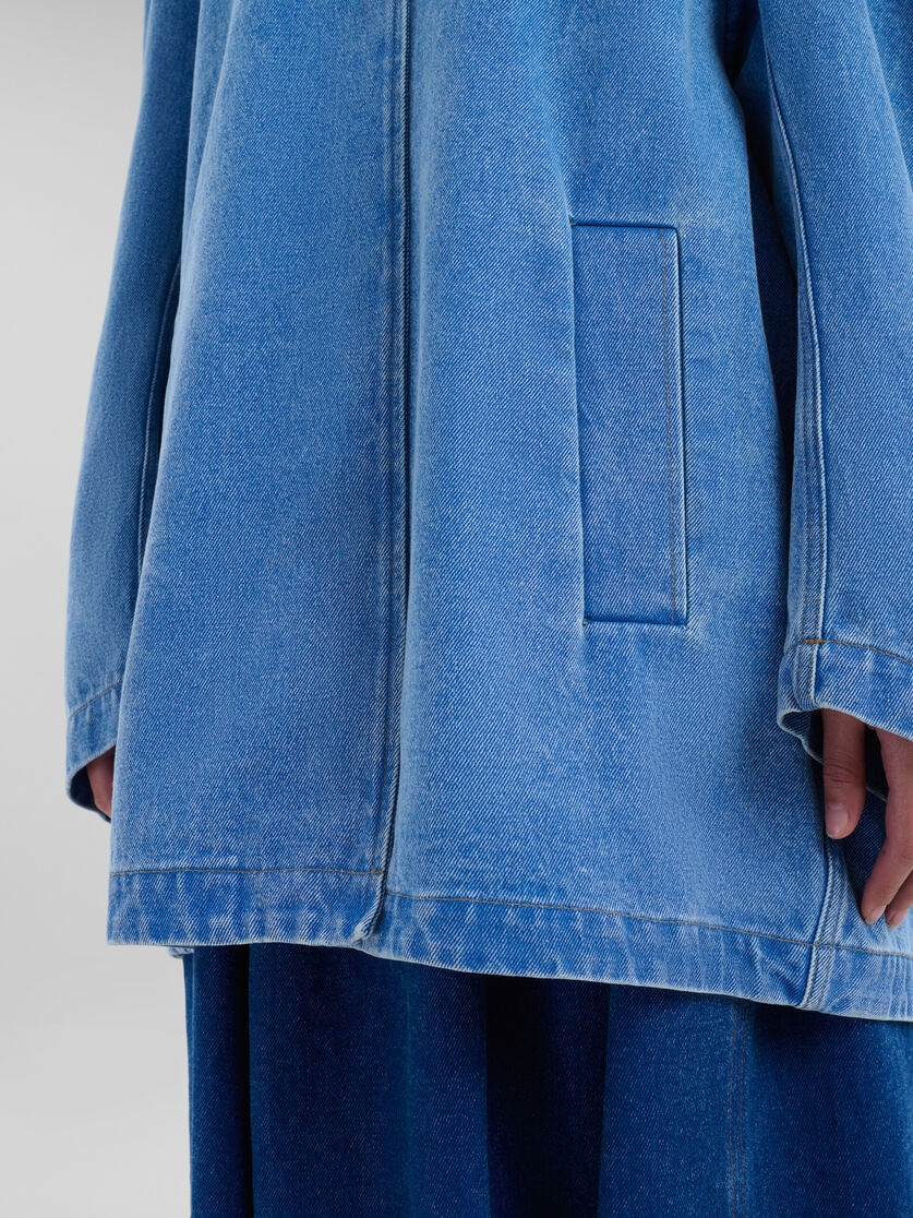 BLUE ORGANIC DENIM JACKET WITH MARNI MENDING PATCH - 5
