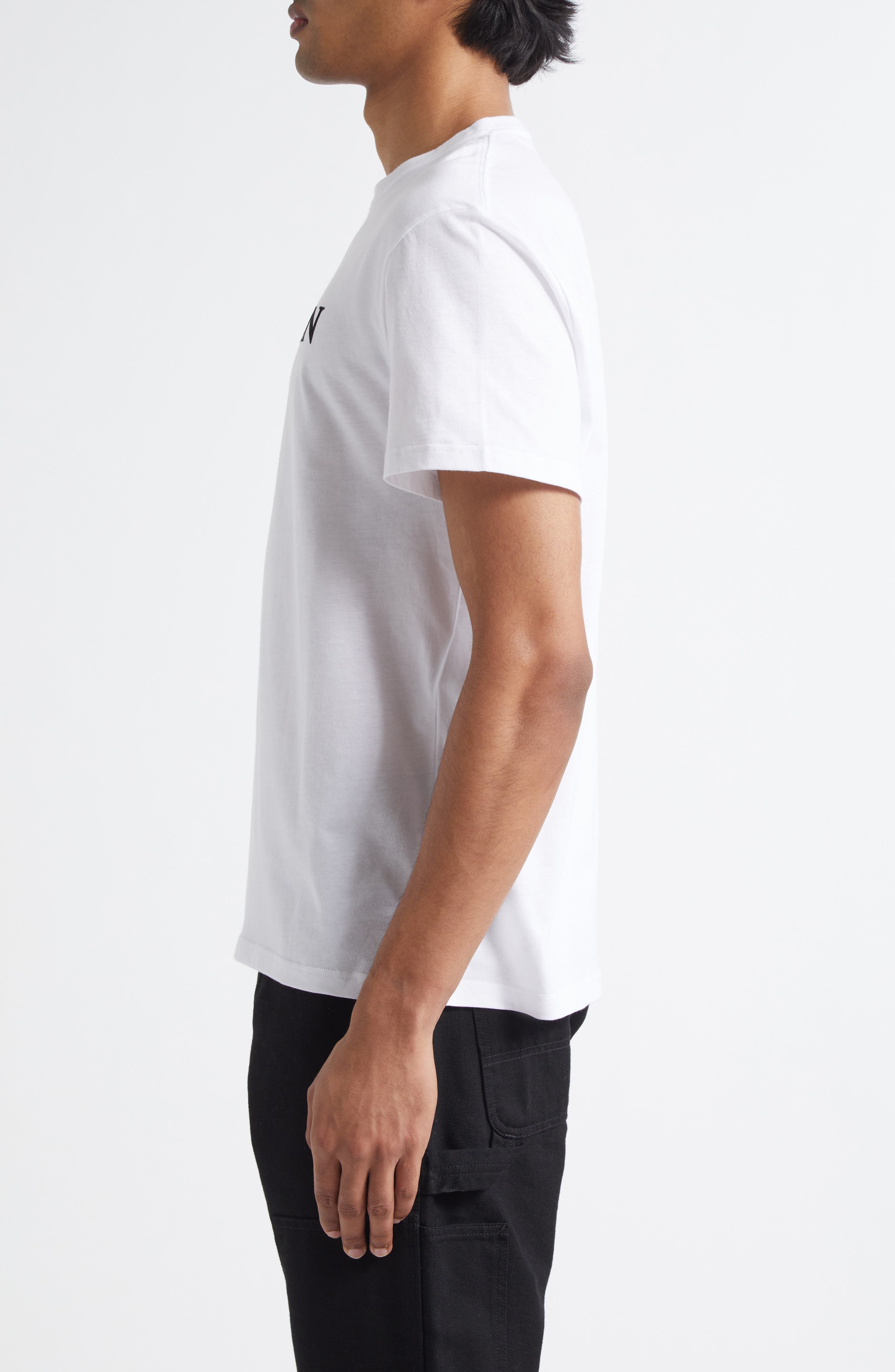 McQueen Logo Graphic T-Shirt in White /Black at Nordstrom - 3