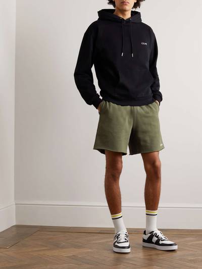 CELINE Straight-Leg Logo-Print Cotton-Jersey Drawstring Shorts outlook