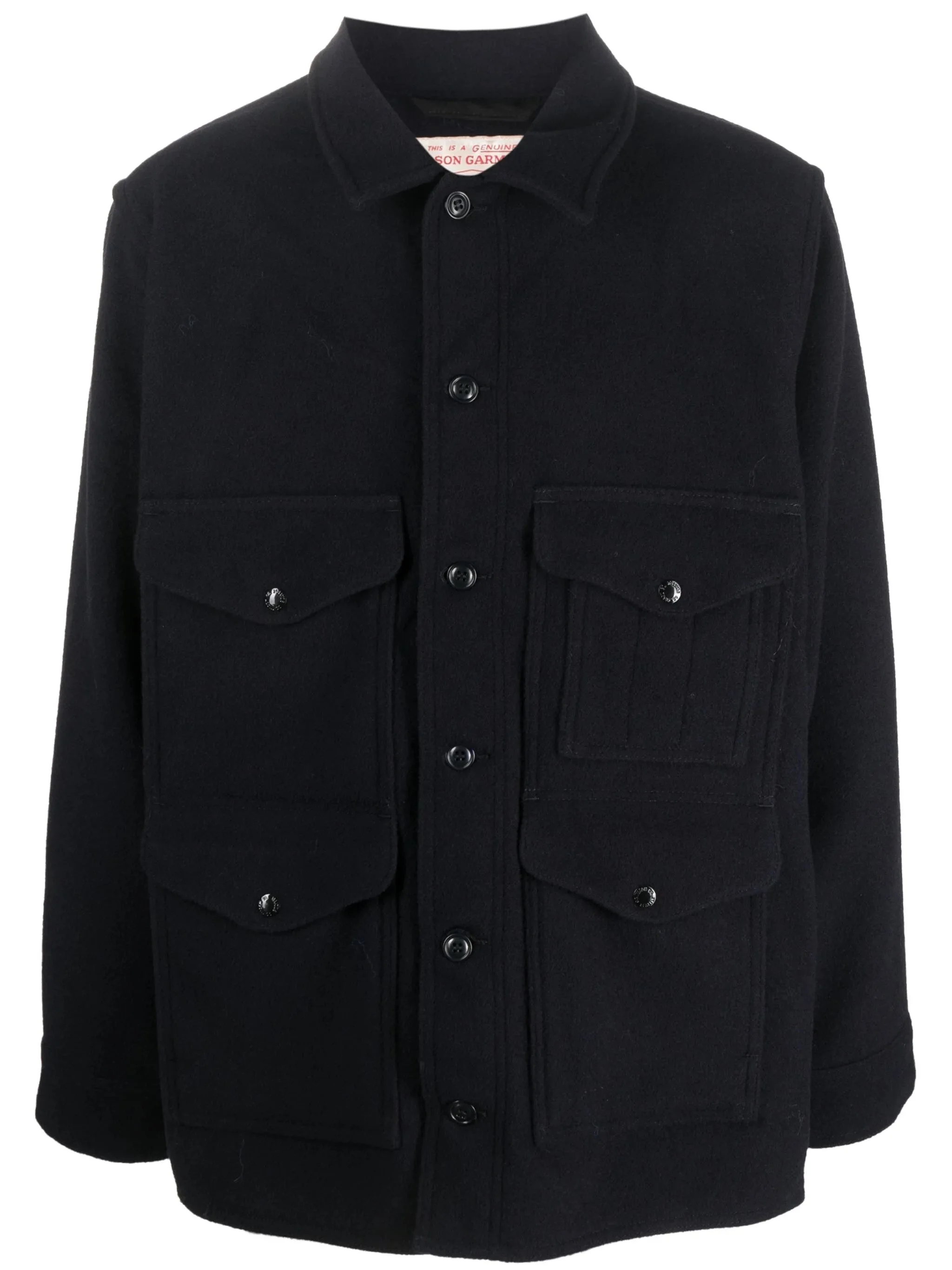 Flap-pockets Wool Shirt Jacket - 1