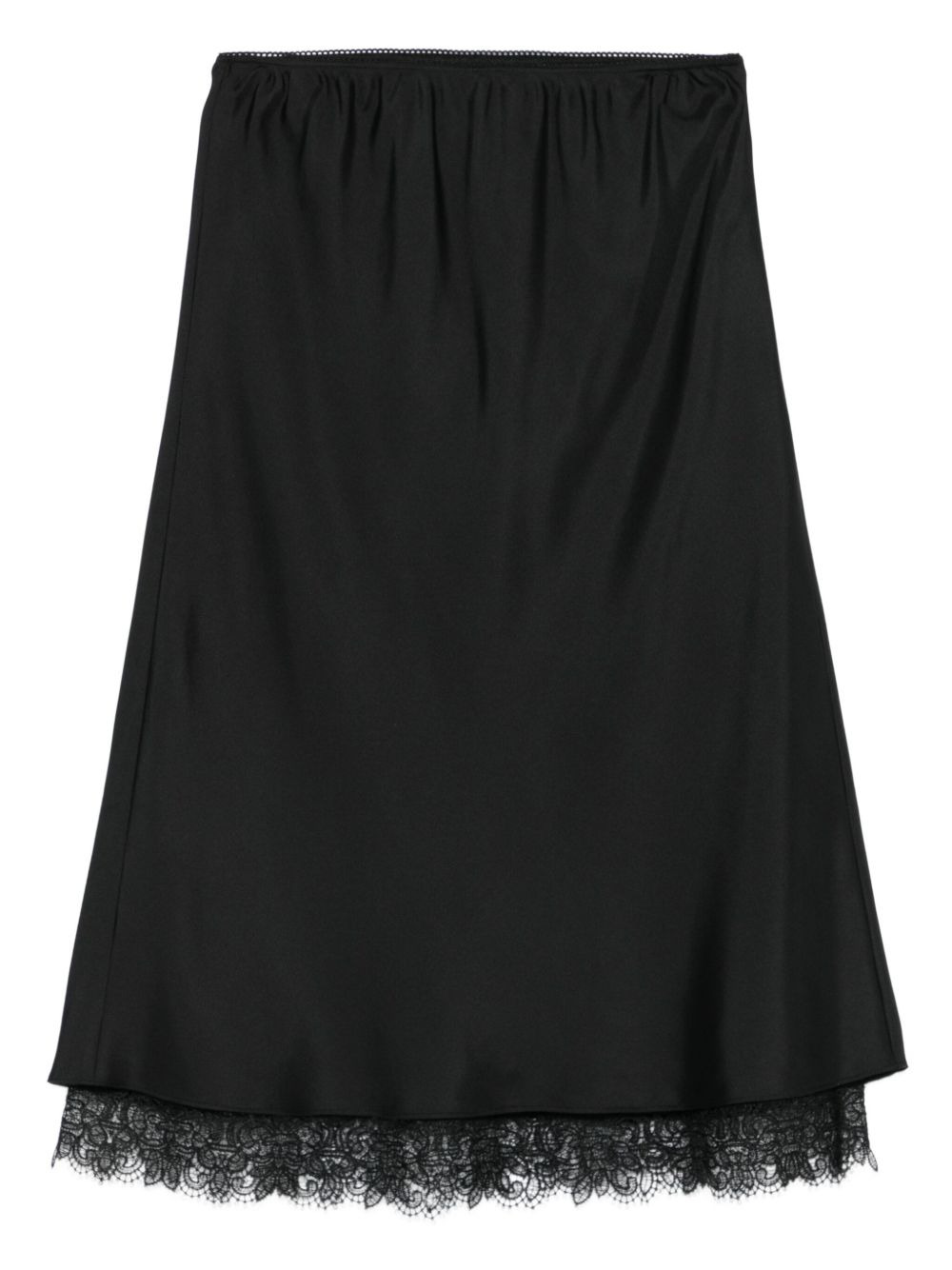 lace-trim skirt - 1