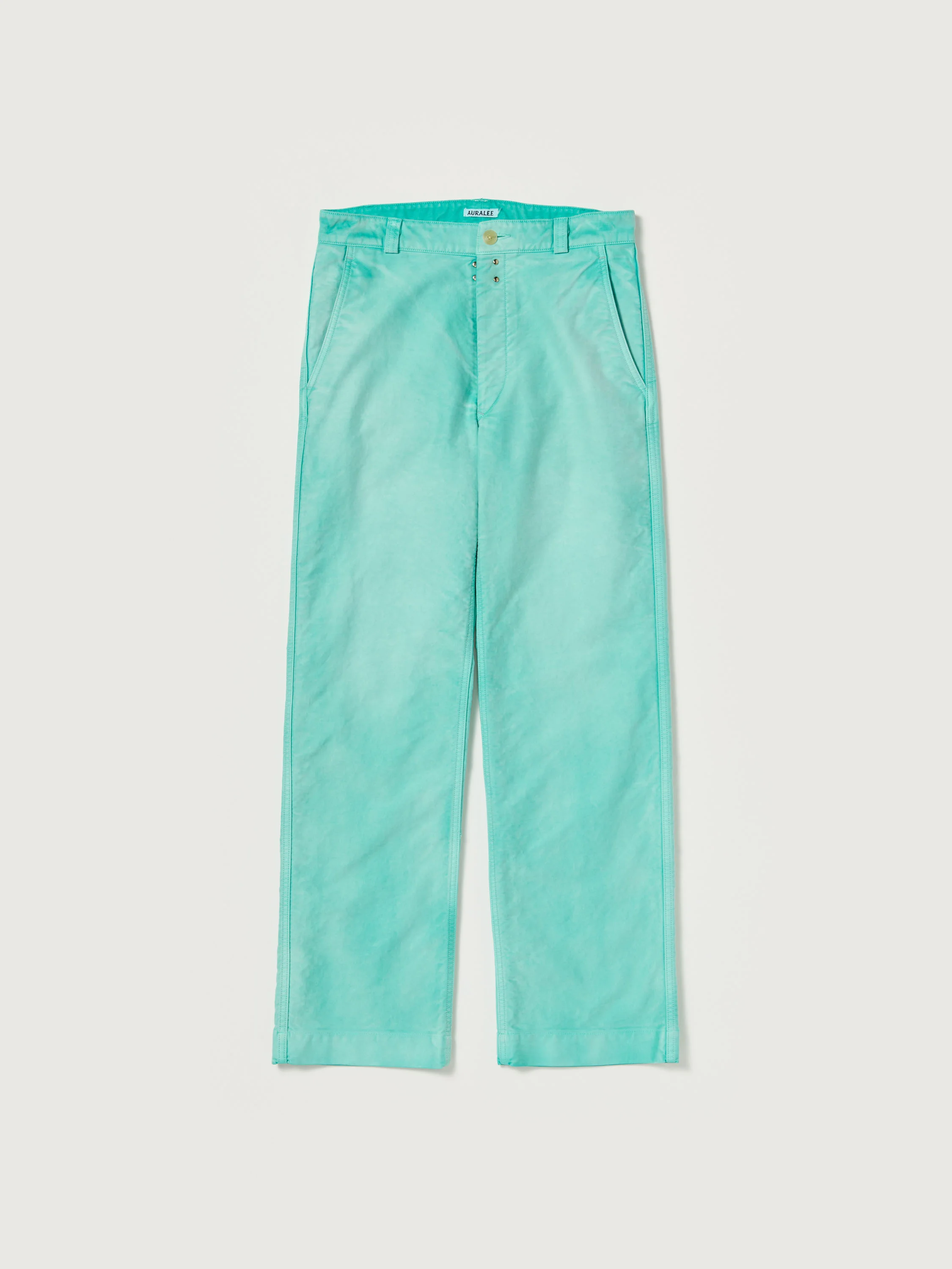 GARMENT-DYED ORGANIC COTTON HEAVY MOLESKIN PANTS - 1