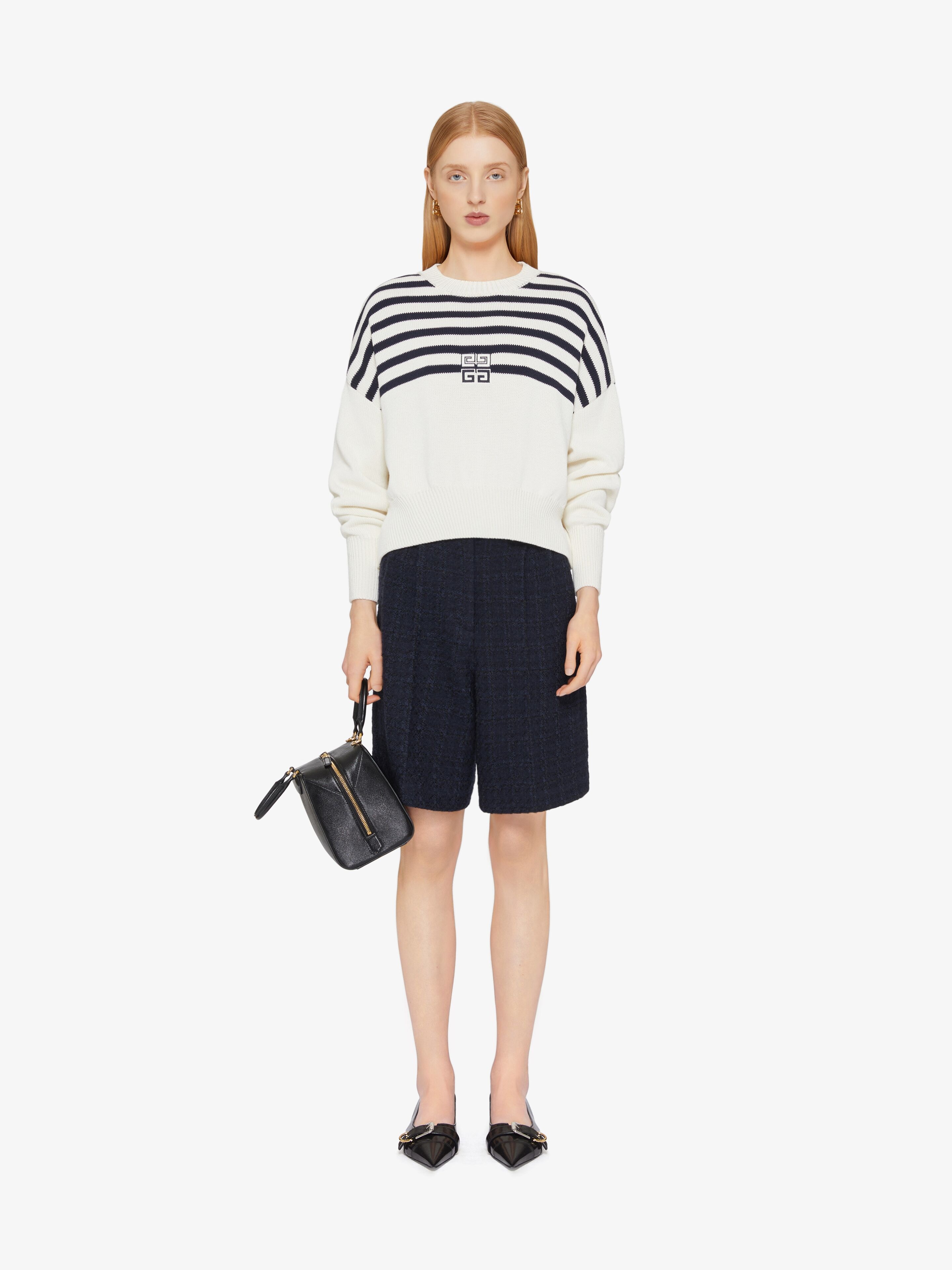4G STRIPED SWEATER IN WOOL AND COTTON - 2