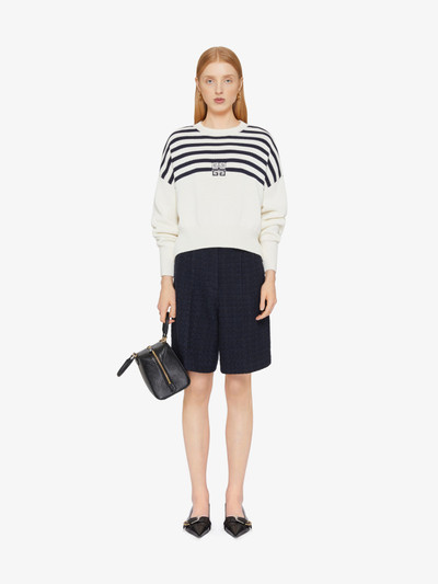 Givenchy 4G STRIPED SWEATER IN WOOL AND COTTON outlook