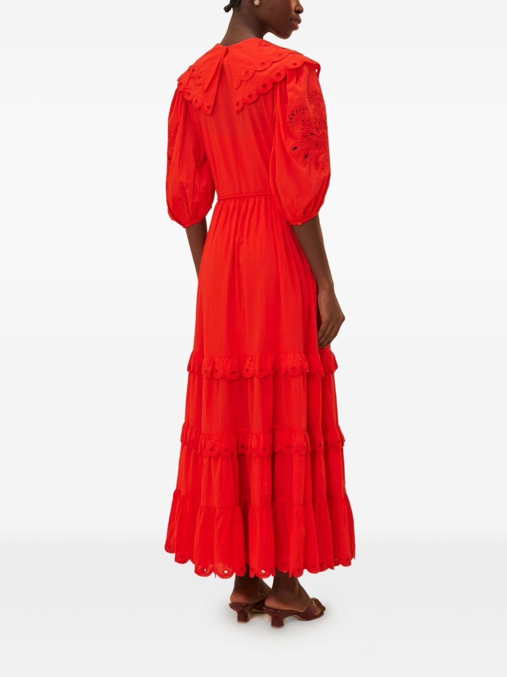 Humming Bird Richelieu maxi dress - 3