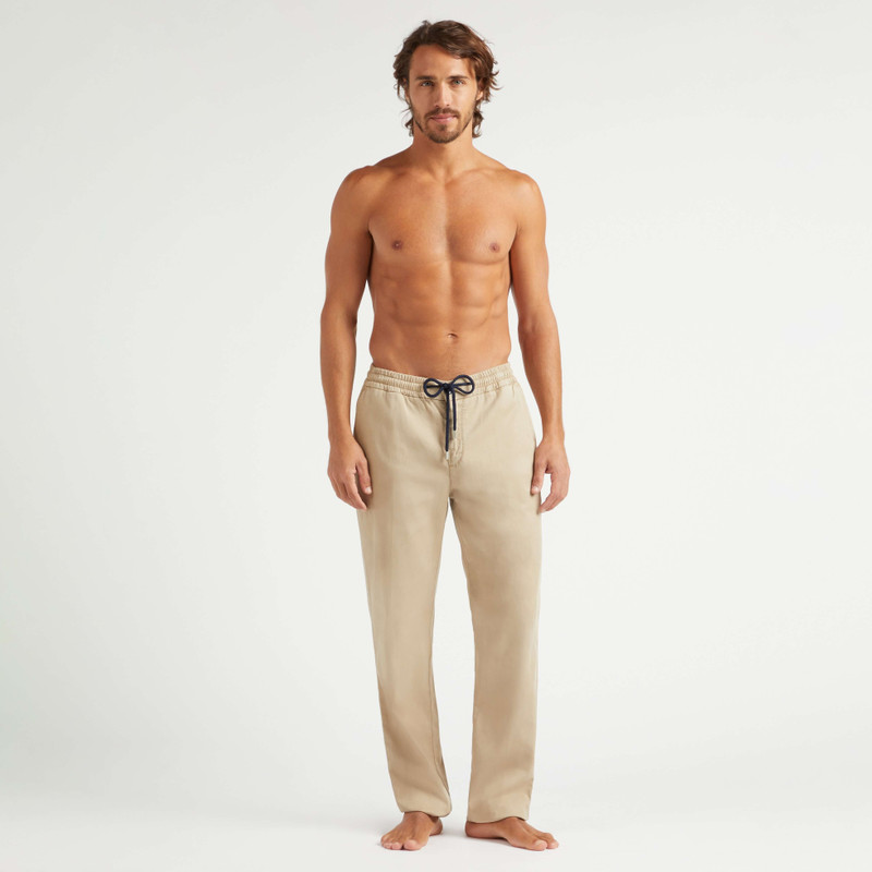 Vilebrequin Men Tencel Cotton Elastic Waist Pants outlook