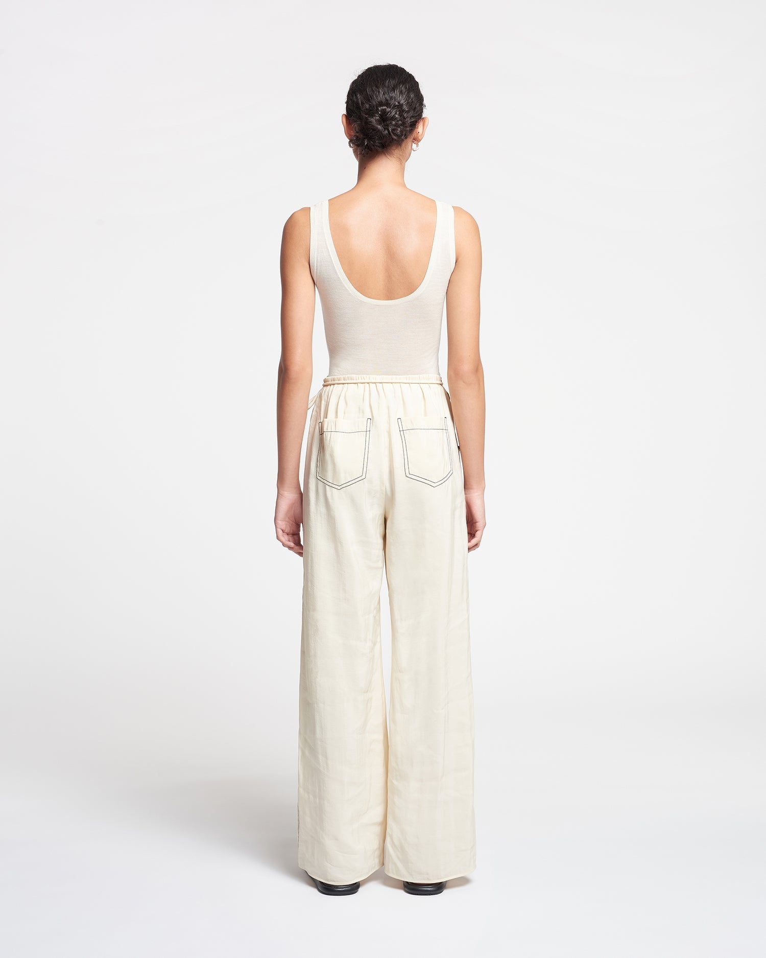 Glass Poplin Pants - 4