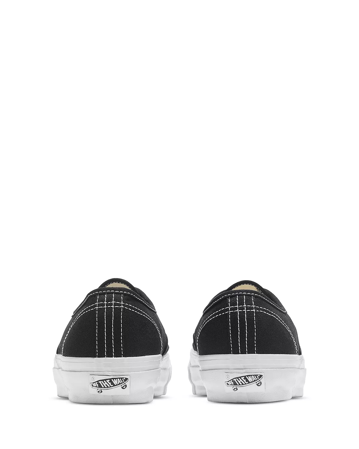 Women's LX Authentic ReIssue Black Low Top Sneakers - 4