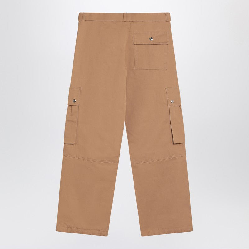 JACQUEMUS Jacquemus Camel-Coloured Cargo Trousers Men outlook