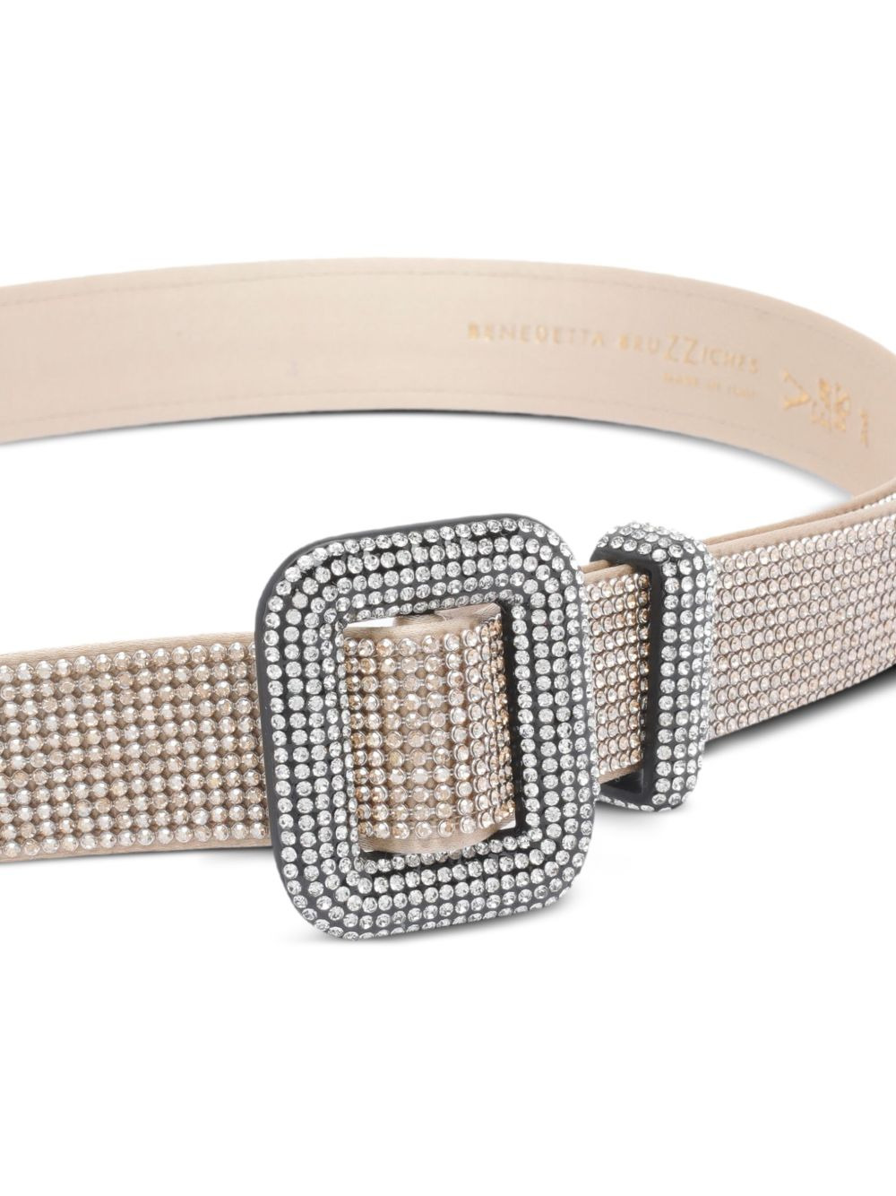 crystal-embellished buckle belt - 2
