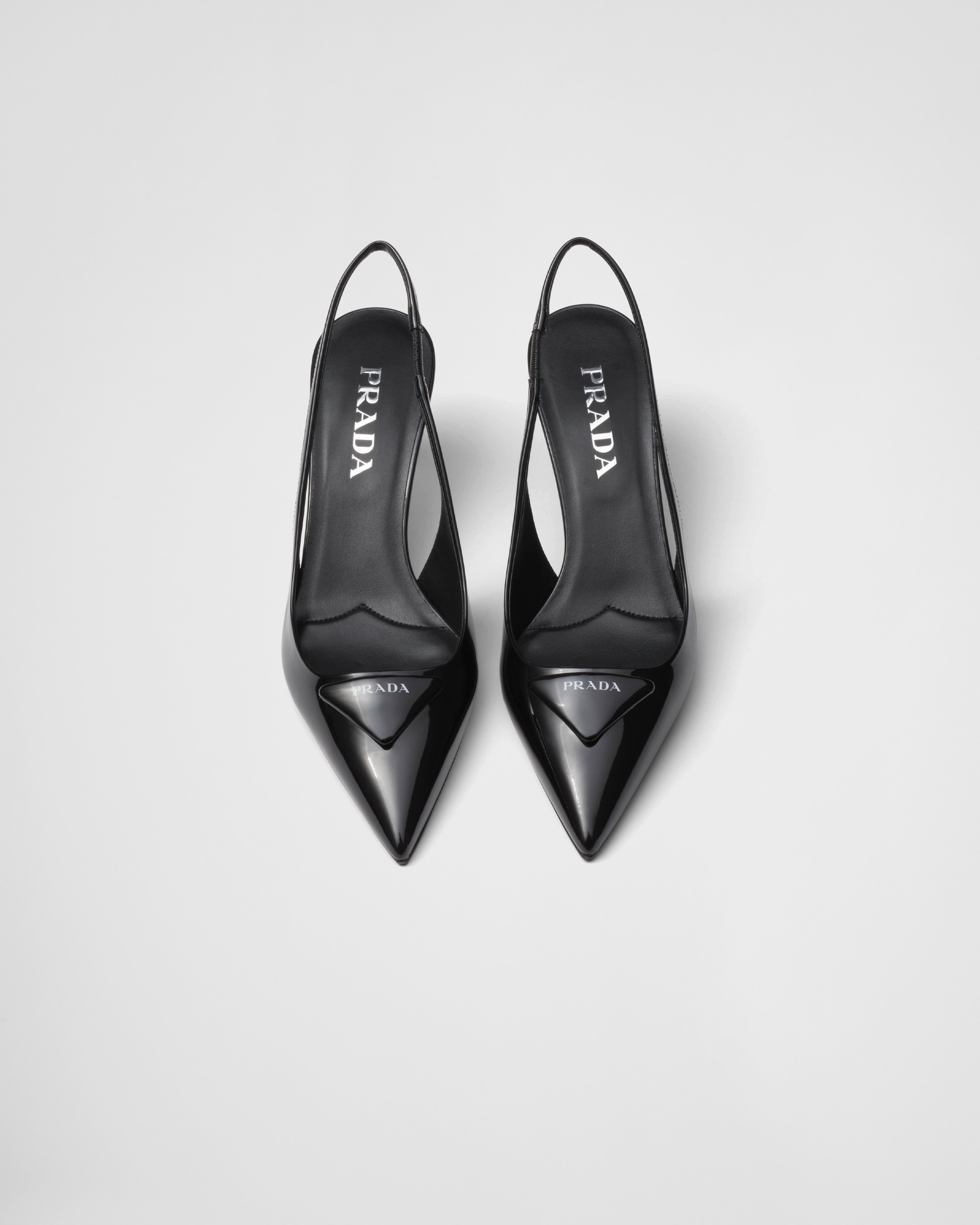 Patent leather slingback pumps - 3