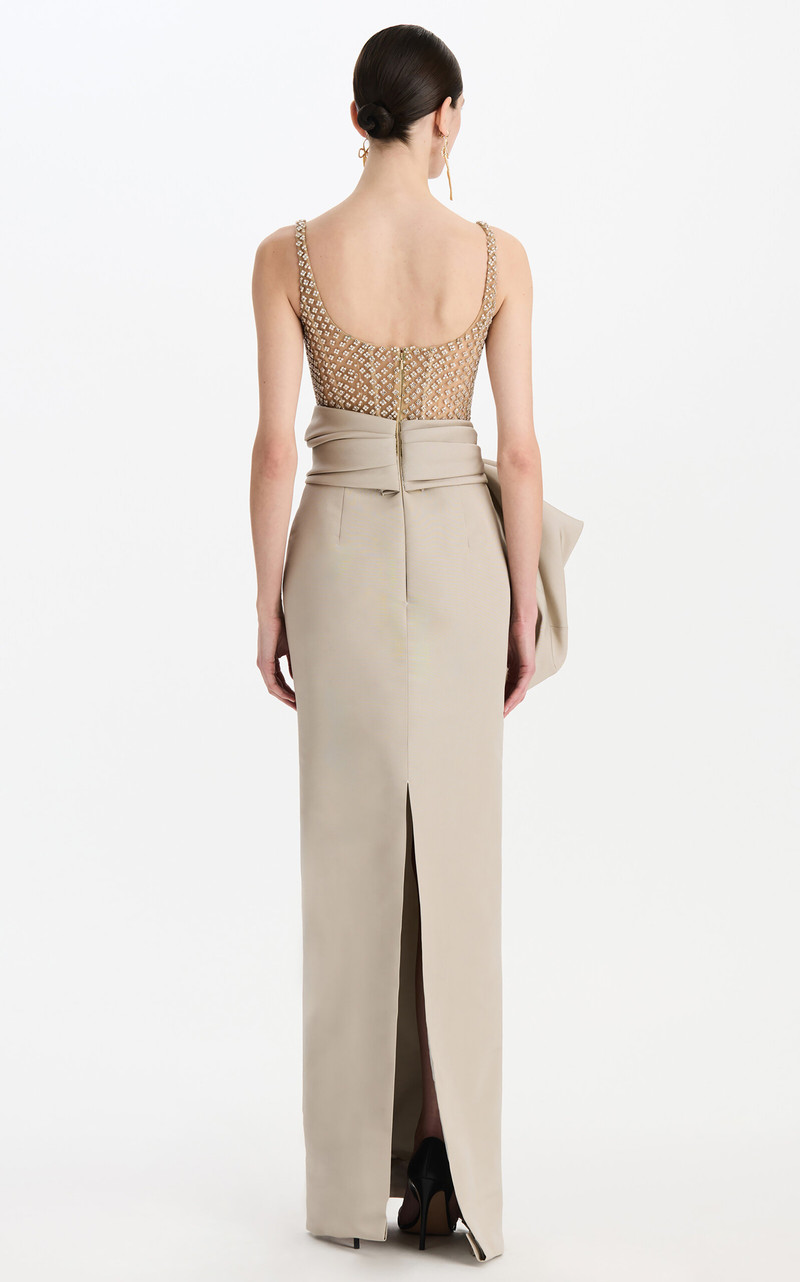 Draped Faille Gown light grey 6
